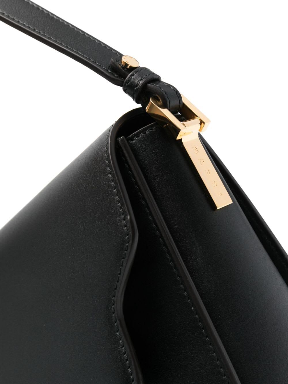 Shop Marni Shoulder Bag Medium In Black