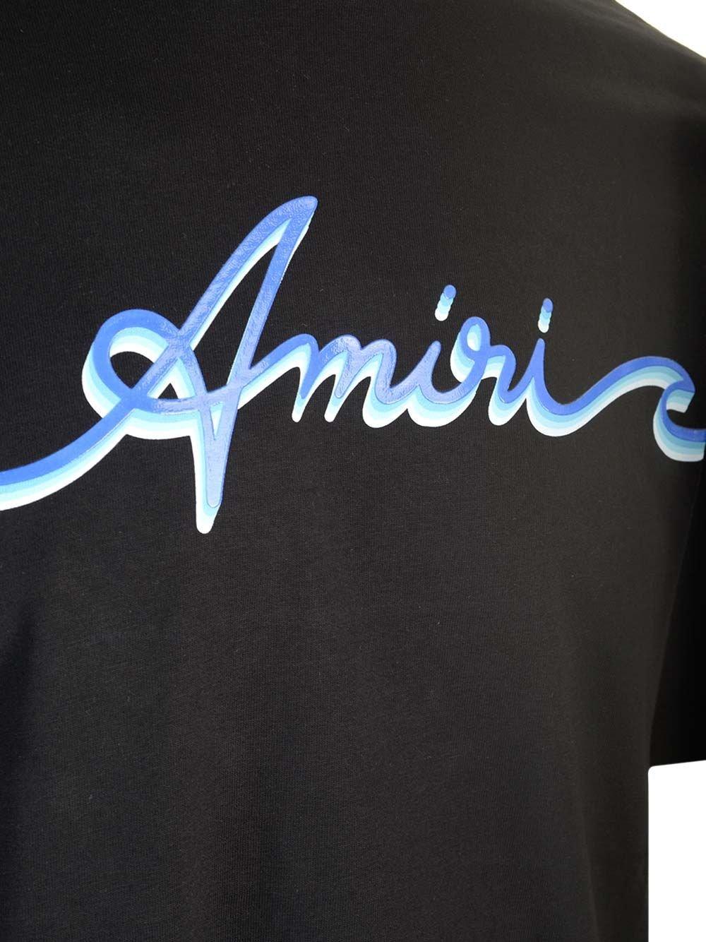 AMIRI LOGO-PRINTED CREWNECK T-SHIRT 