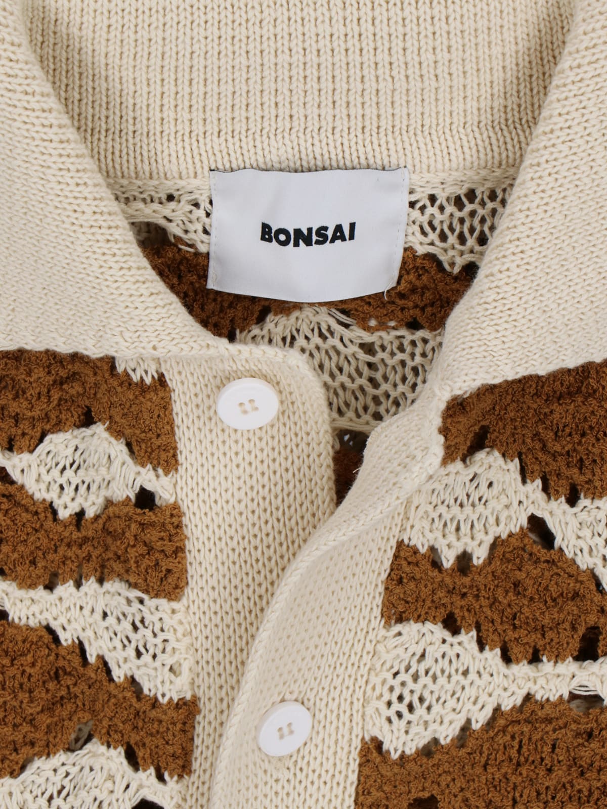 Shop Bonsai Knitted Shirt In Brown