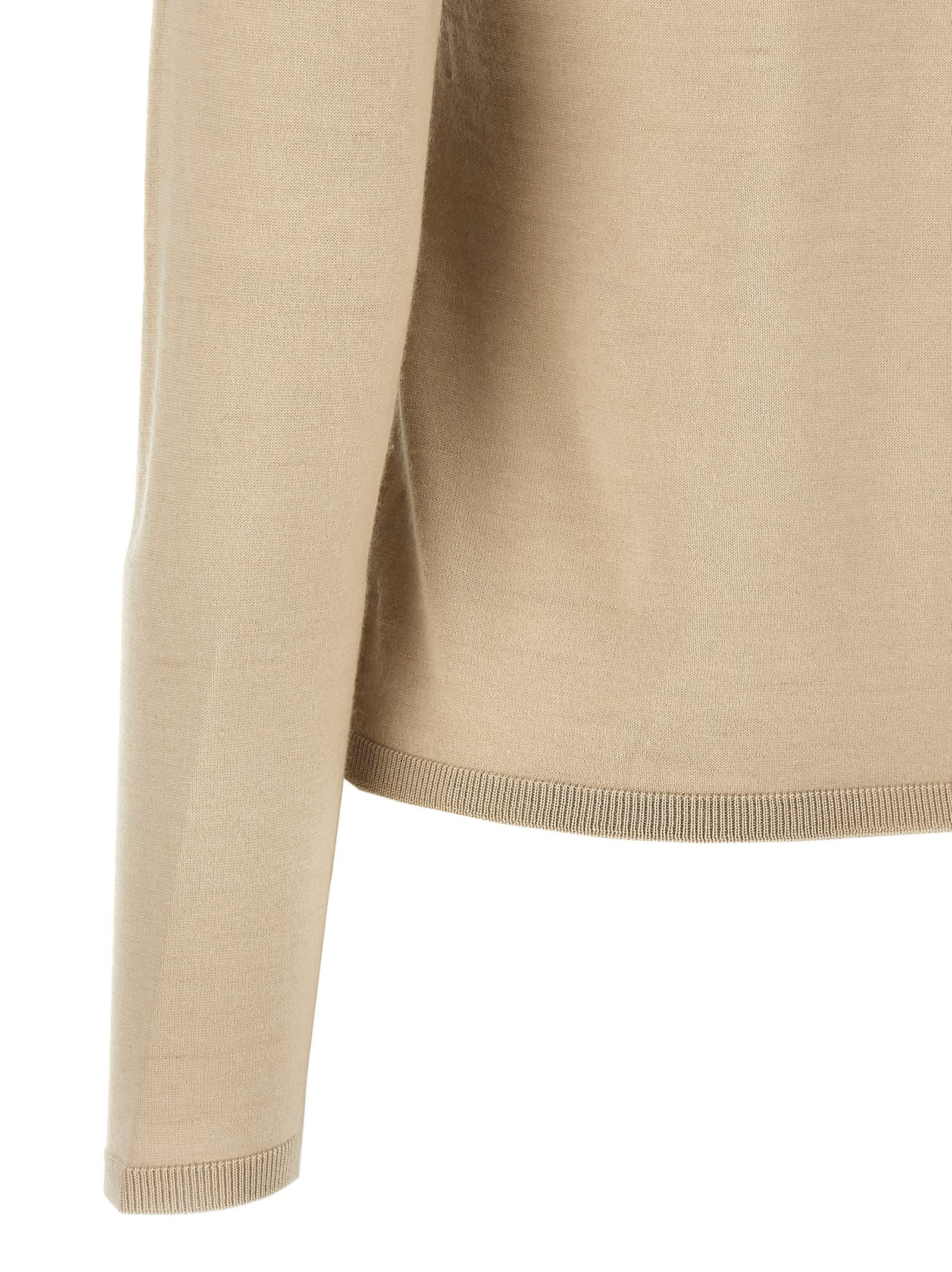 Max Mara Cashmere Turtleneck Sweater In Beige
