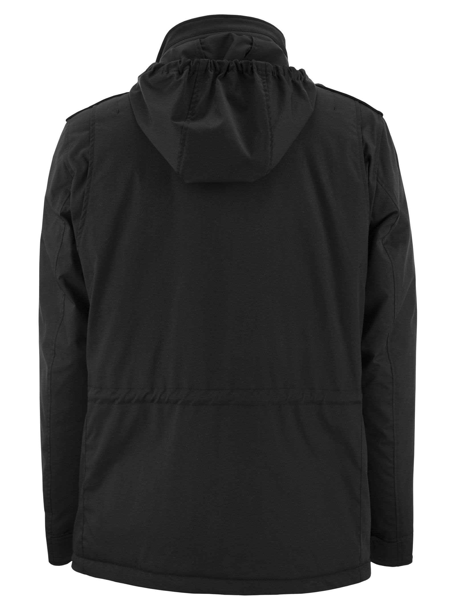 Shop Herno Down Jacket In Black