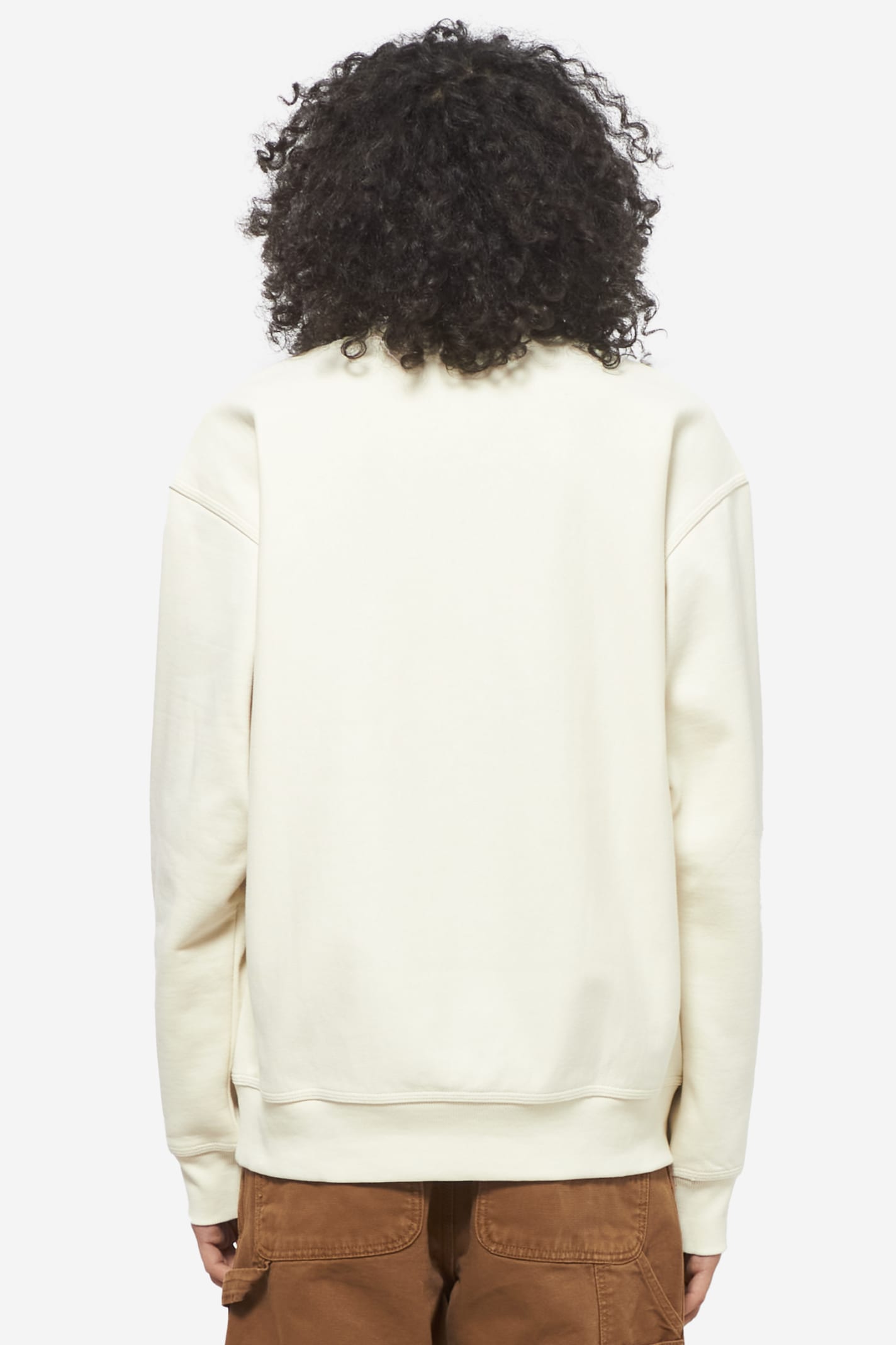 Carhartt Wip Ivory Cotton Blend American Script Swea In Pink