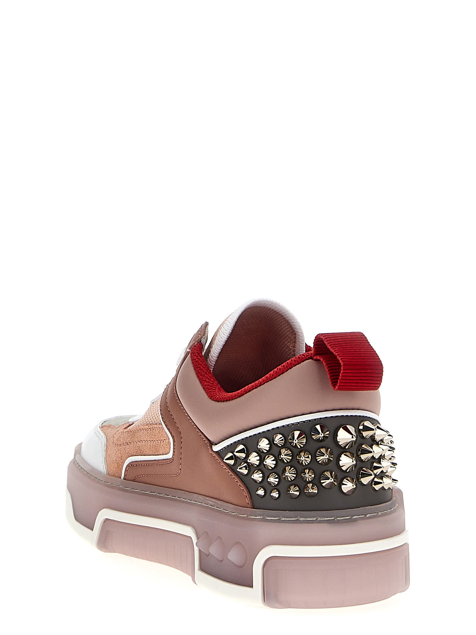 Christian Louboutin Panelled Low-top Leather Sneak In Multicolor
