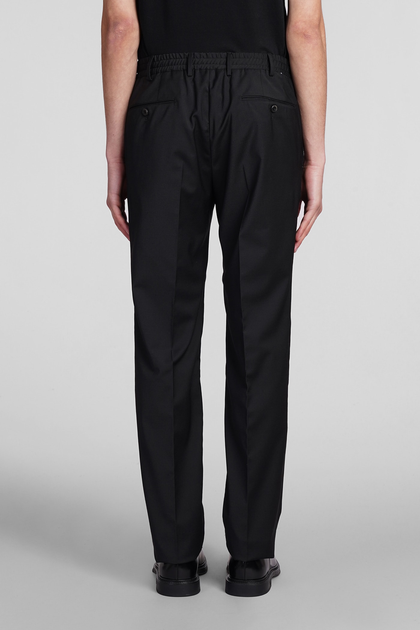 Shop Pt01 Pants In Black Polyester