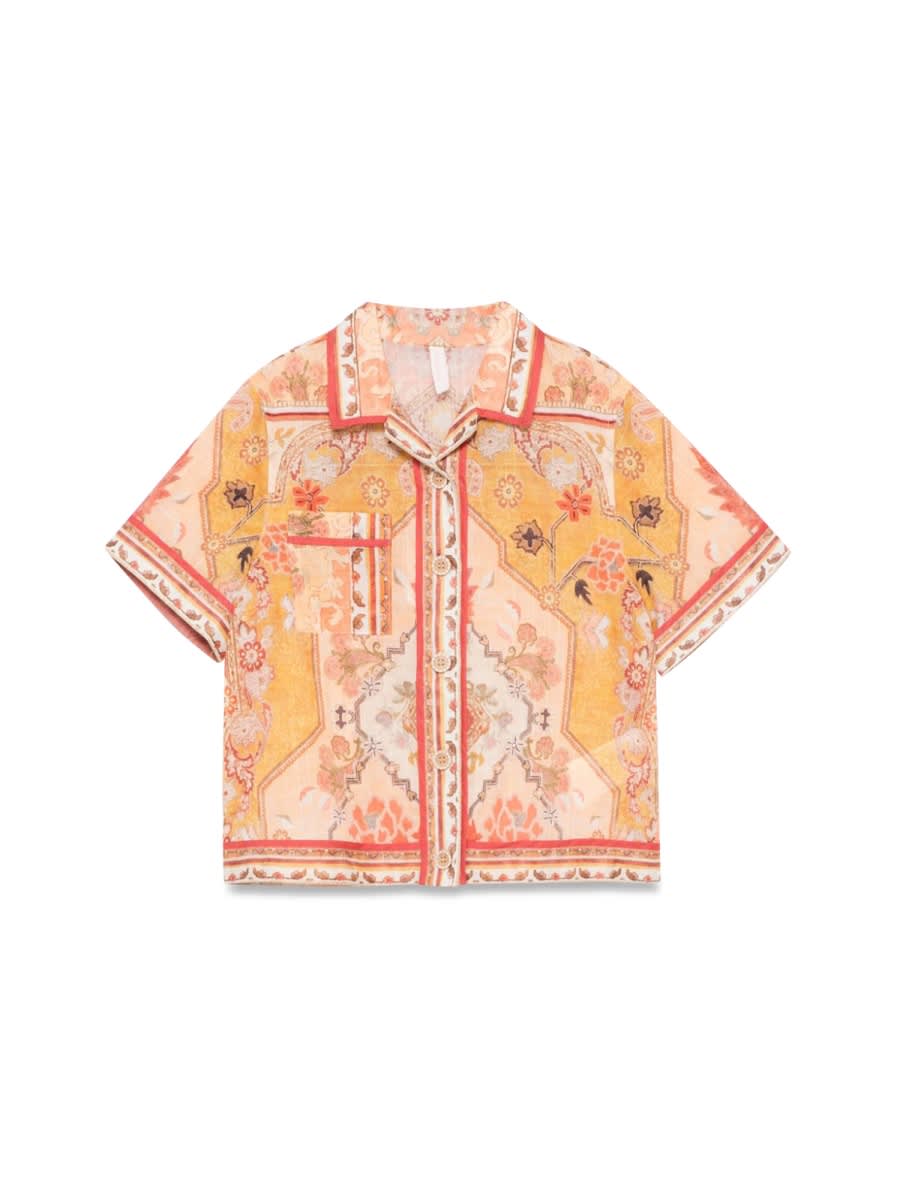 Shop Zimmermann Wylie Pocket Shirt In Multicolour