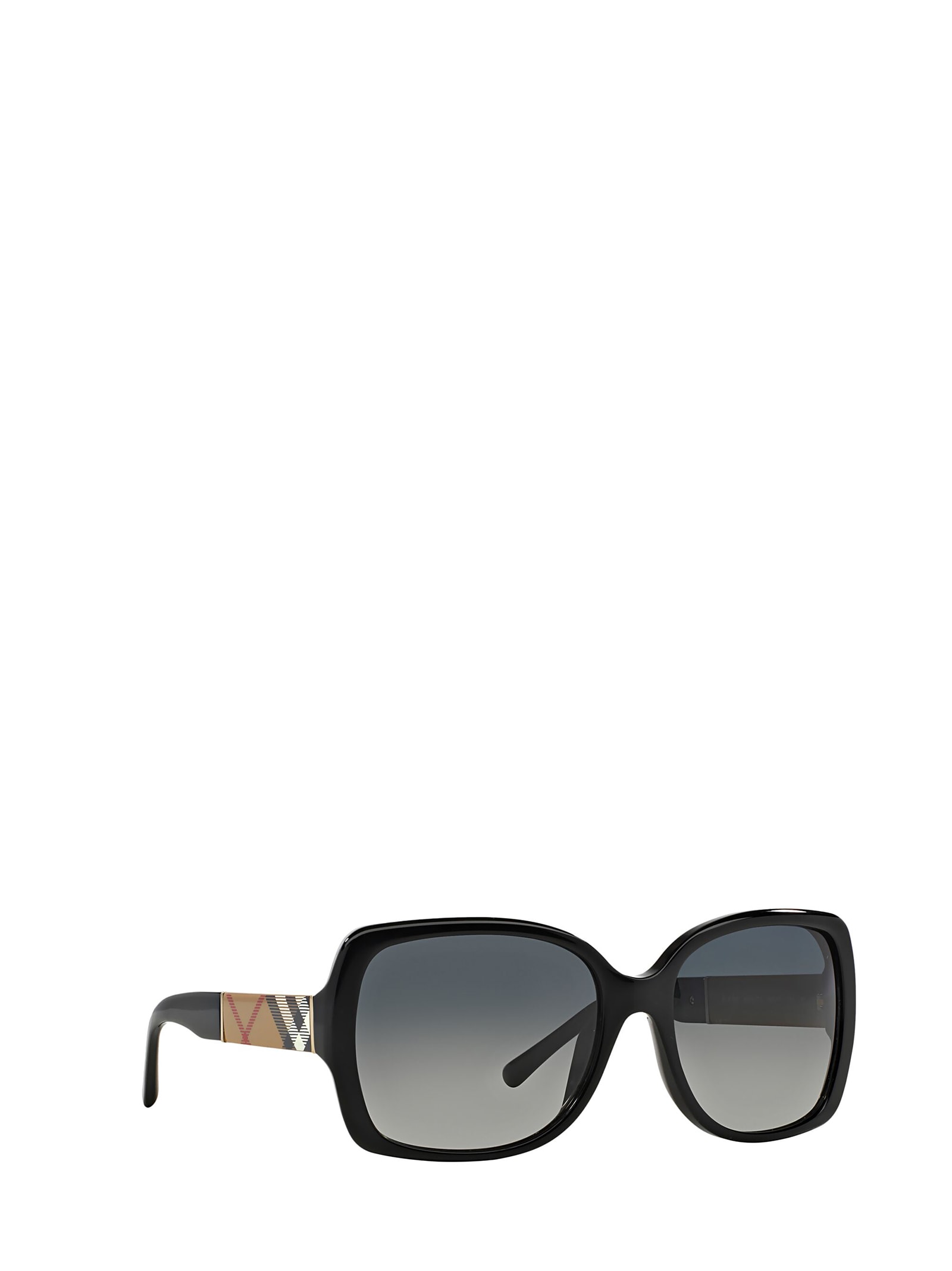Shop Burberry Eyewear Be4160 Black Sunglasses
