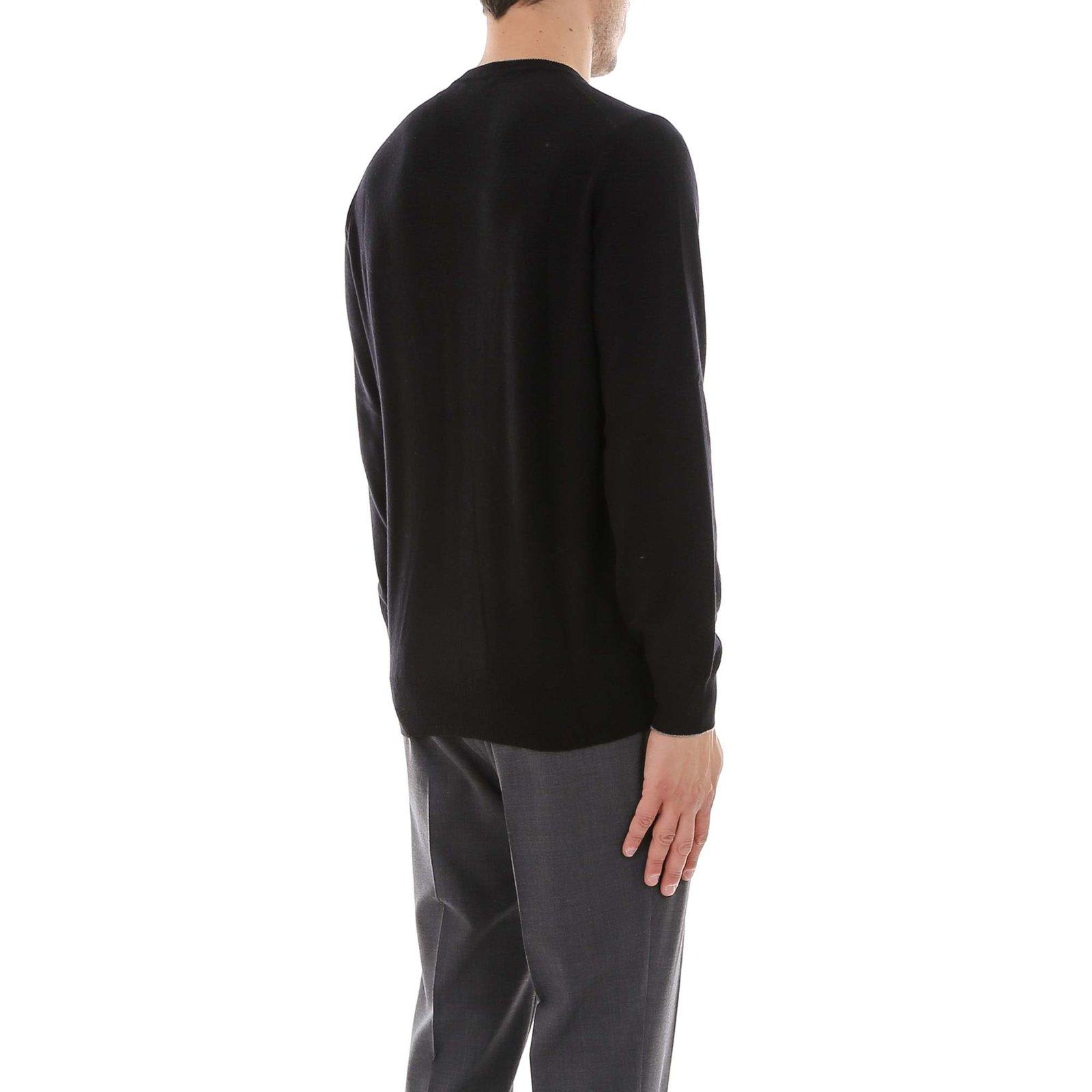 Brunello Cucinelli Cotton Sweater In Nero
