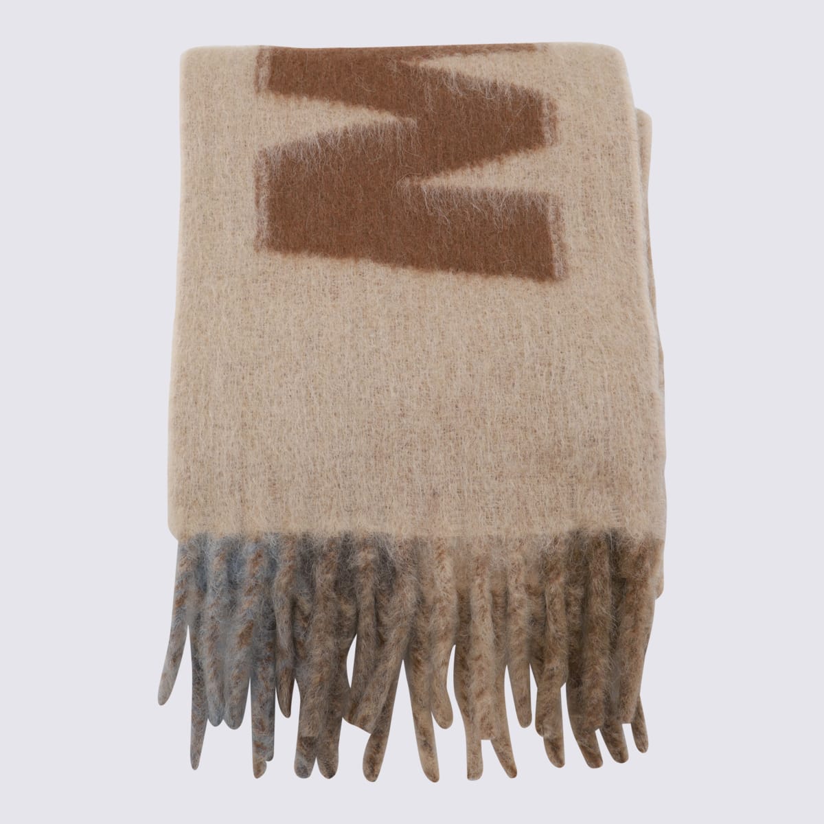 Shop Marni Brown Scarves In Nomad