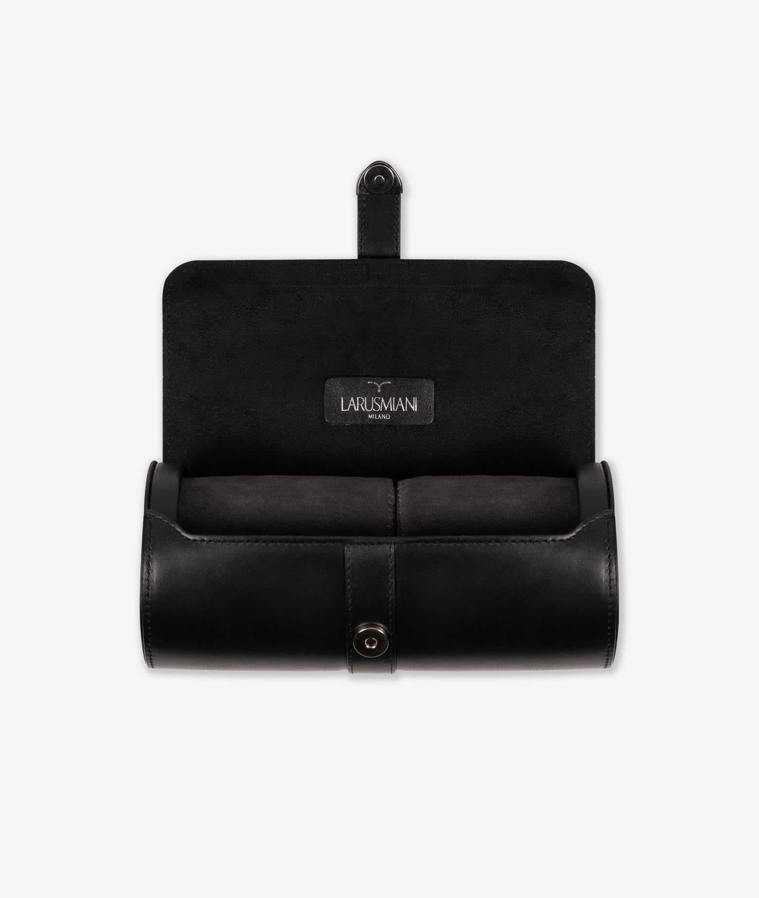 Shop Larusmiani Travel Watch Case Watch In Black