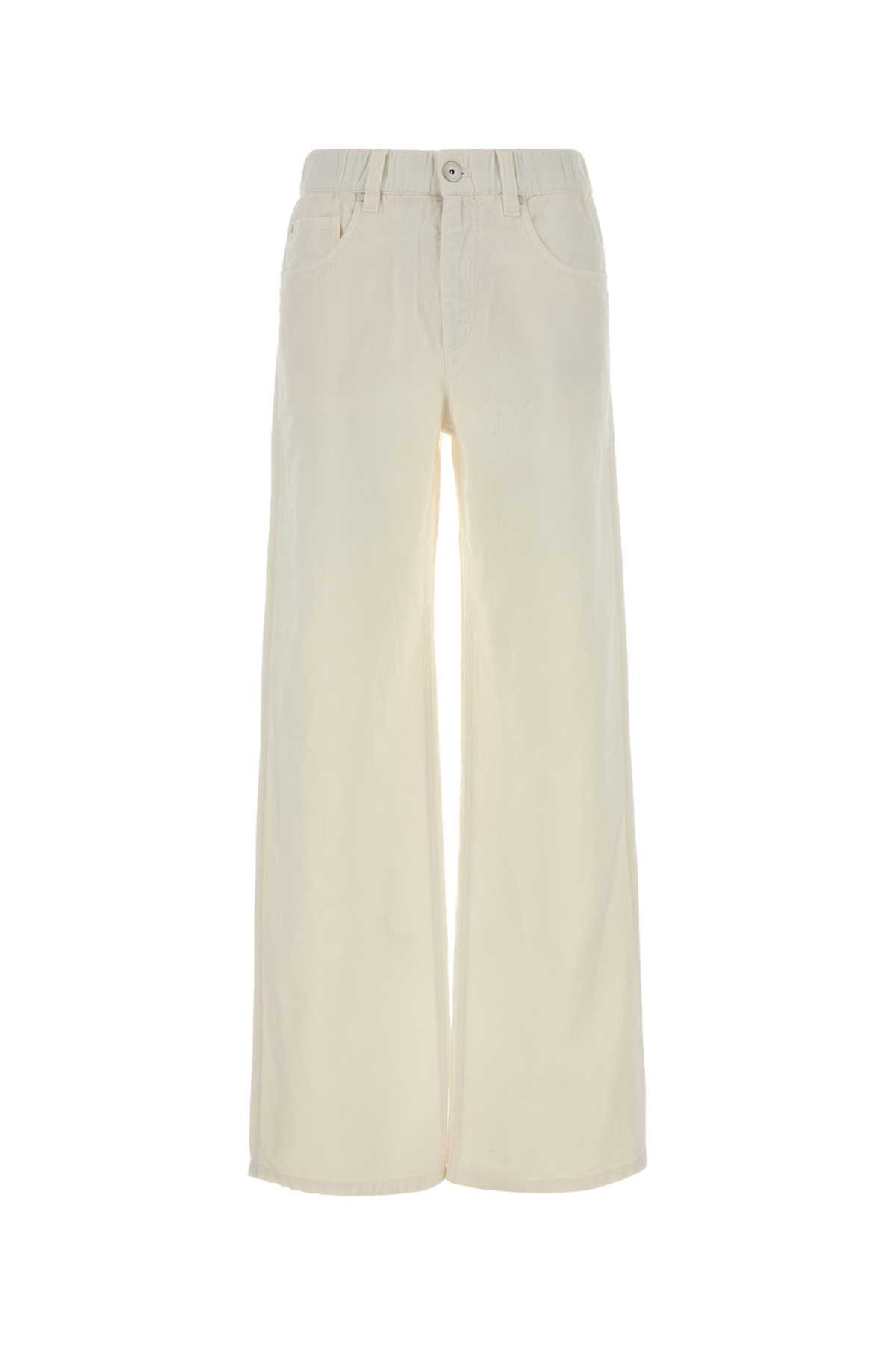 Brunello Cucinelli White Denim Jeans