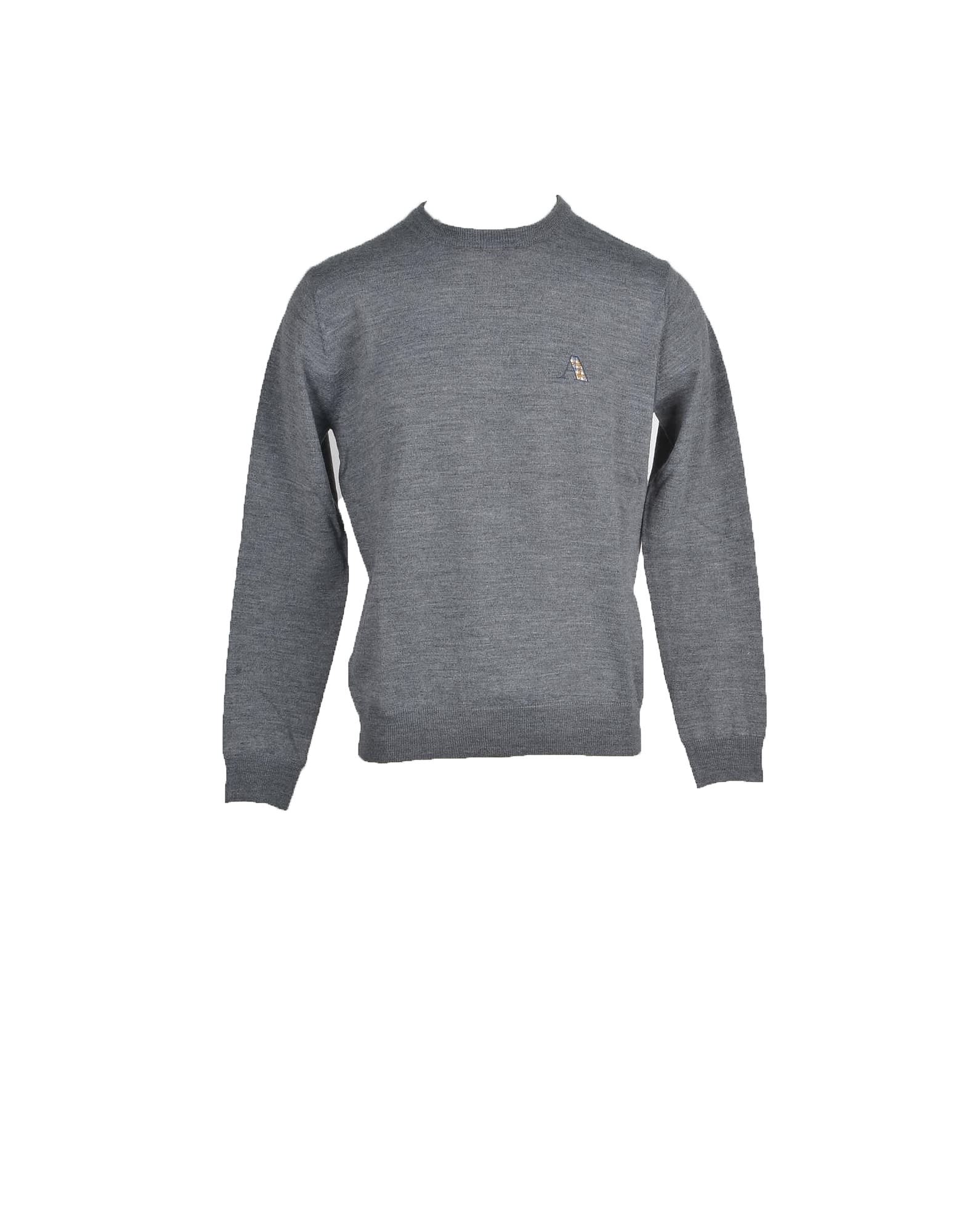 Aquascutum Mens Light Gray Sweater