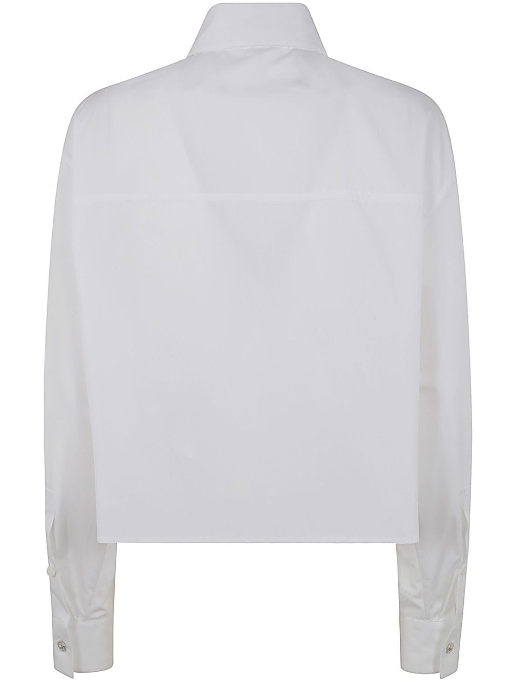 Shop Versace Informal Shirt In Poplin Cotton In Optical White