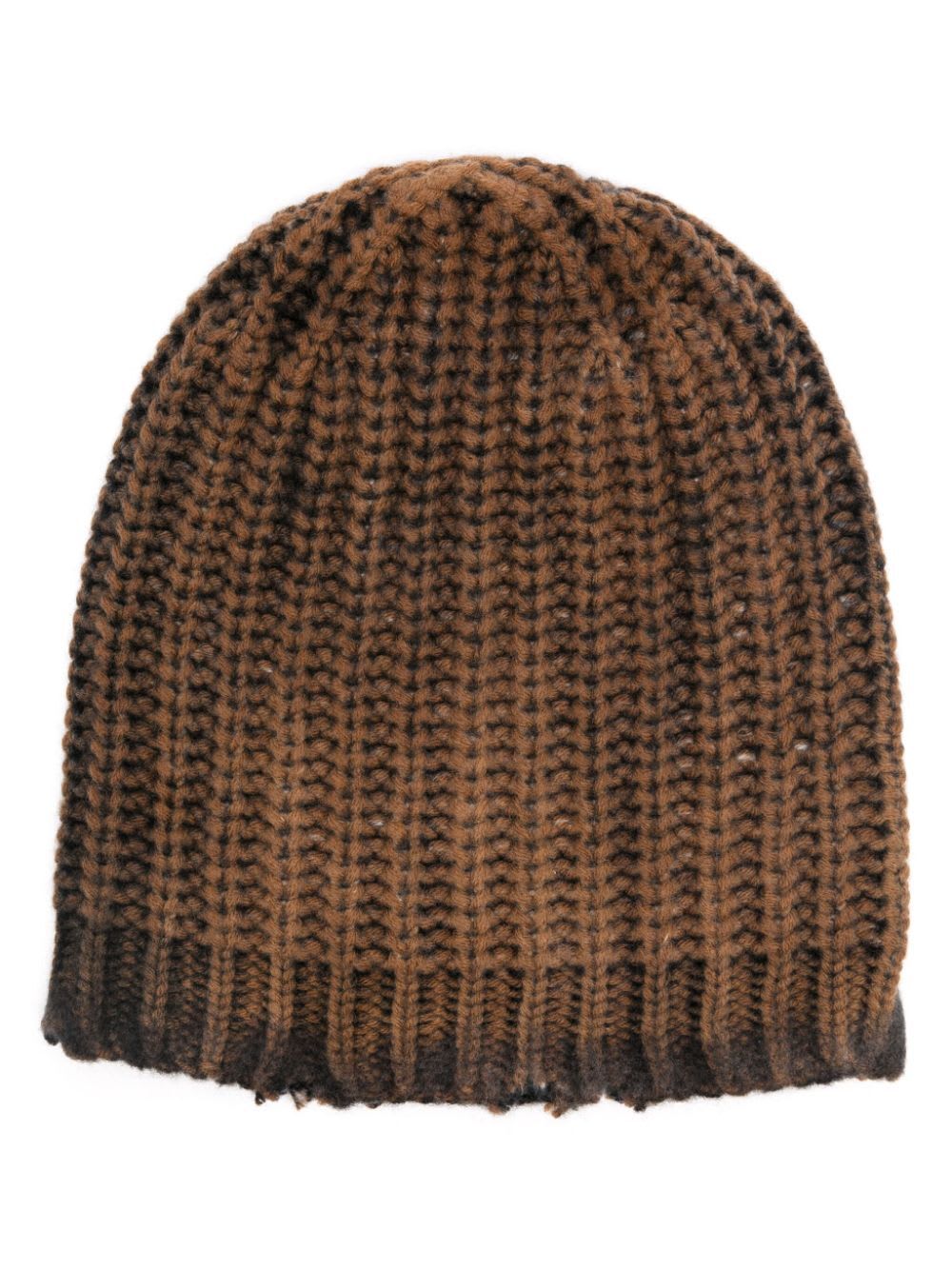 Corn Cob Stitch Hat With Destroyed Effect