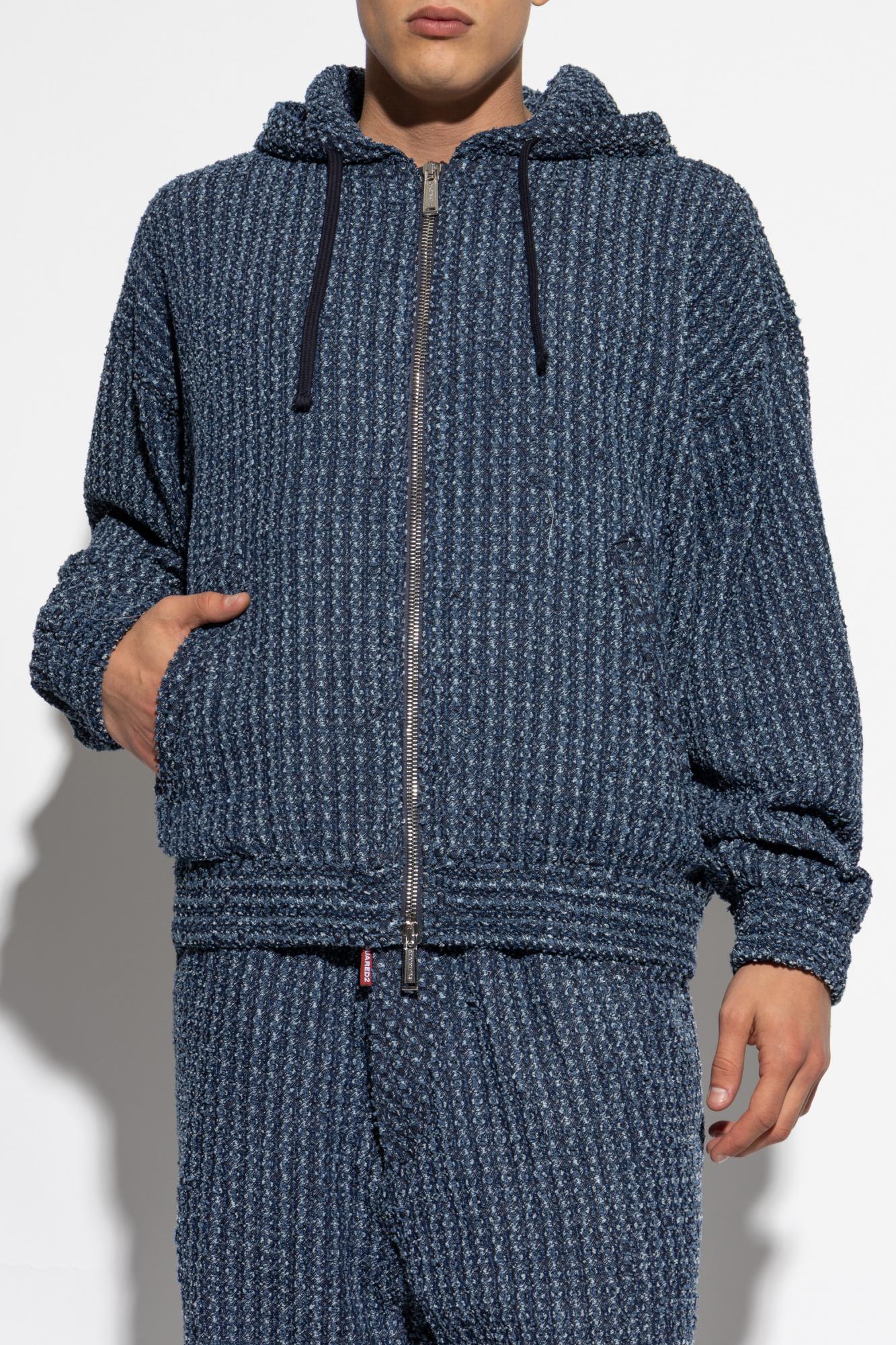 Dsquared2 Hooded Jacket In Blue