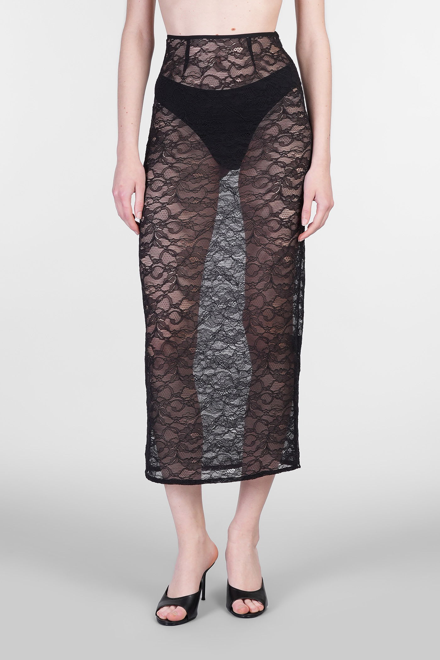 Skirt In Black Polyamide