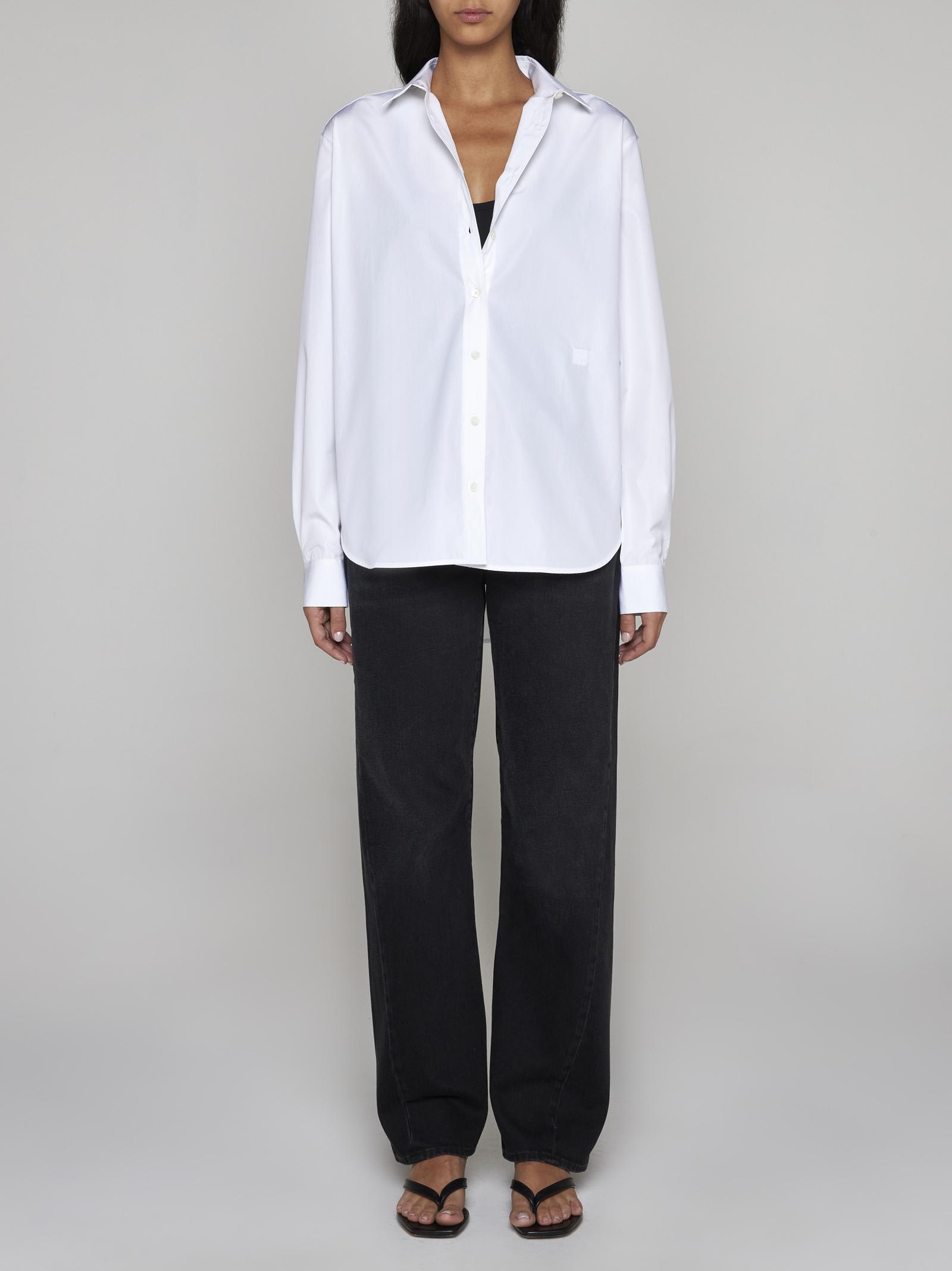 Shop Totême Cotton Shirt In White