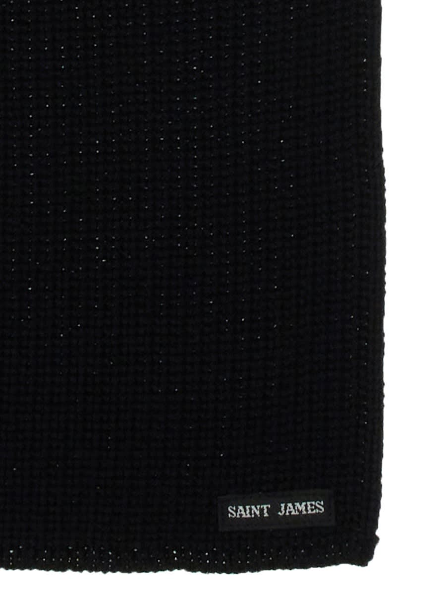 Shop Saint James Scarf Canoes In Black