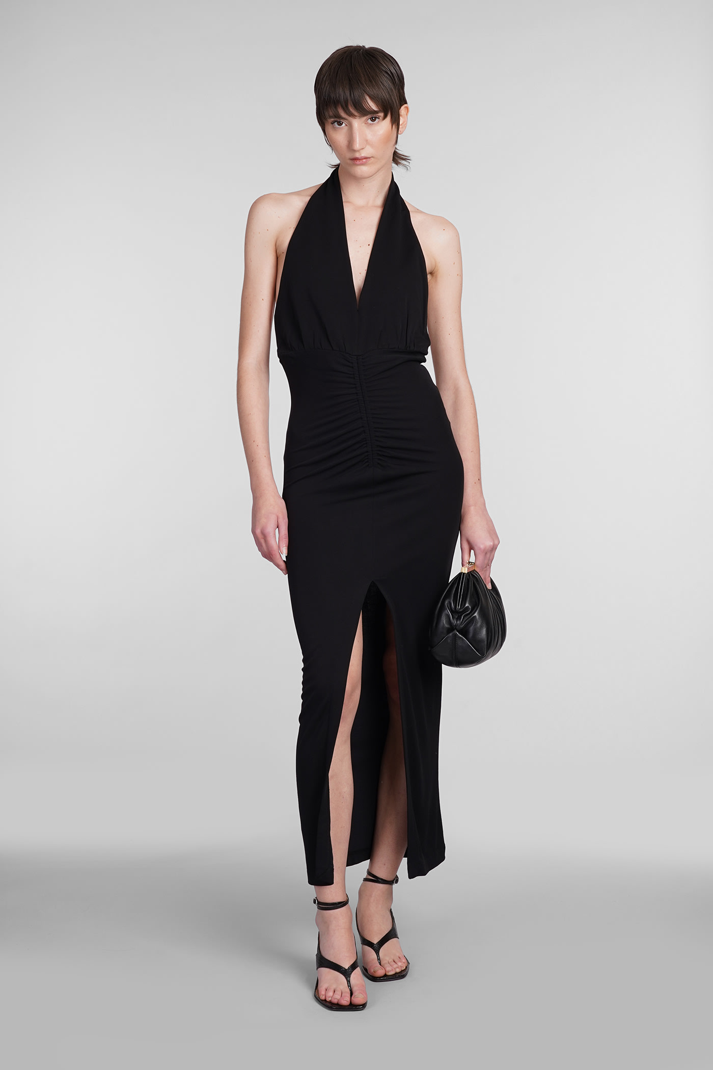 Shop Iro Rubini Dress In Black Viscose
