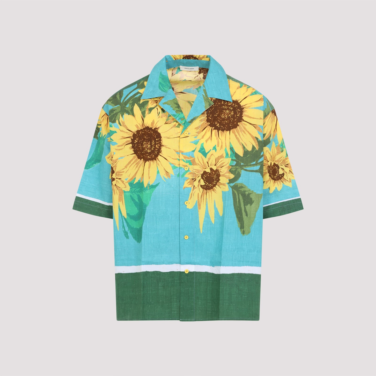 Craig Green Sunflower Short-sleeved Shirt In Green