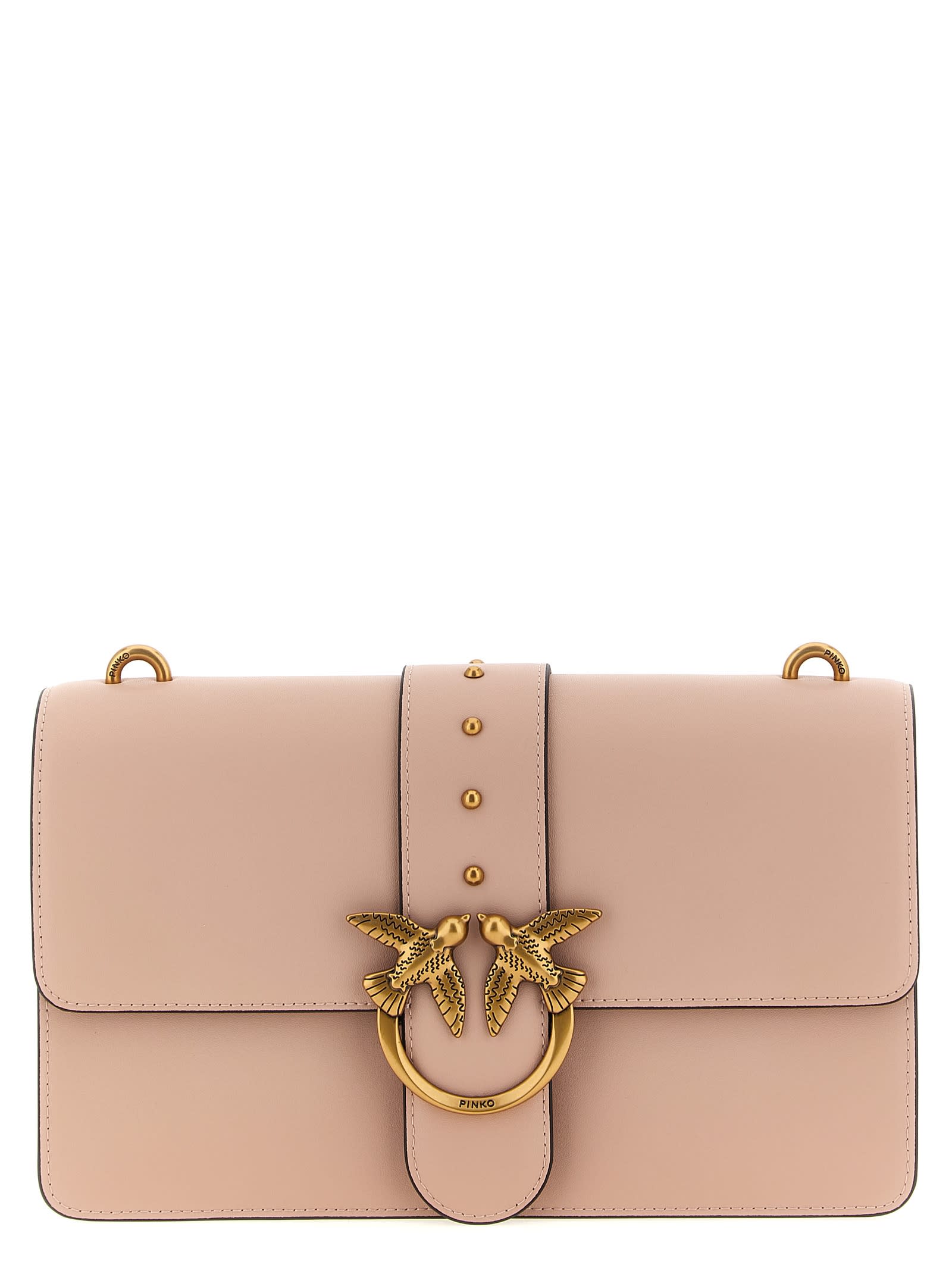 Pinko Love One Classic Crossbody Bag In Pink