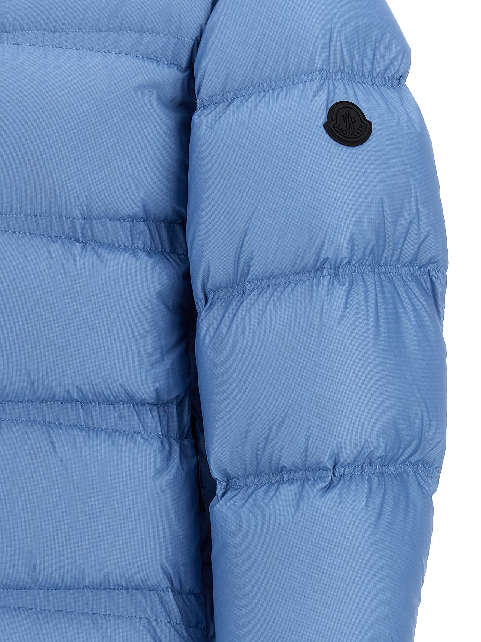 Shop Moncler Masac Down Jacket In Light Blue