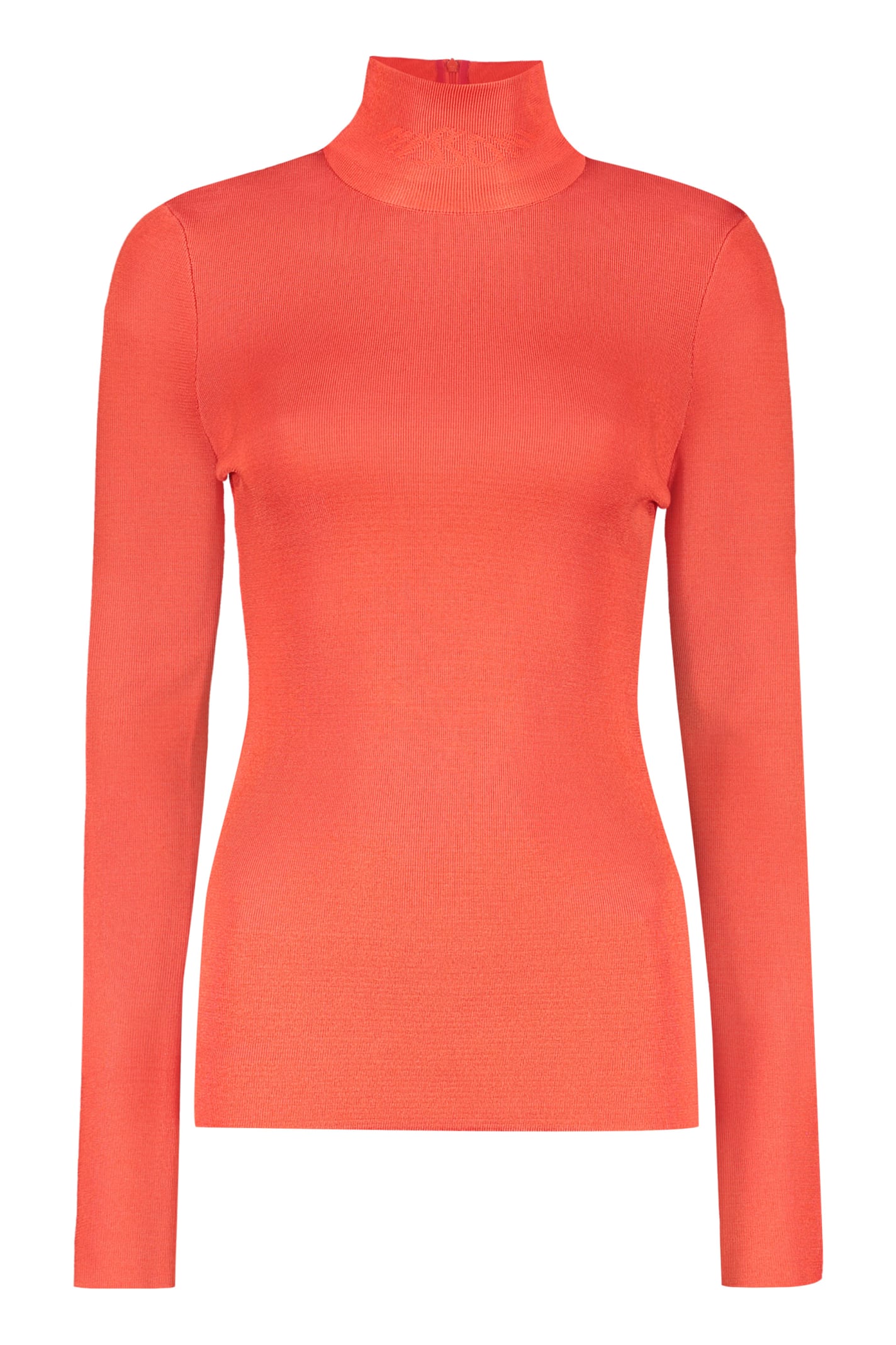Missoni Wool Blend Sweater In Orange