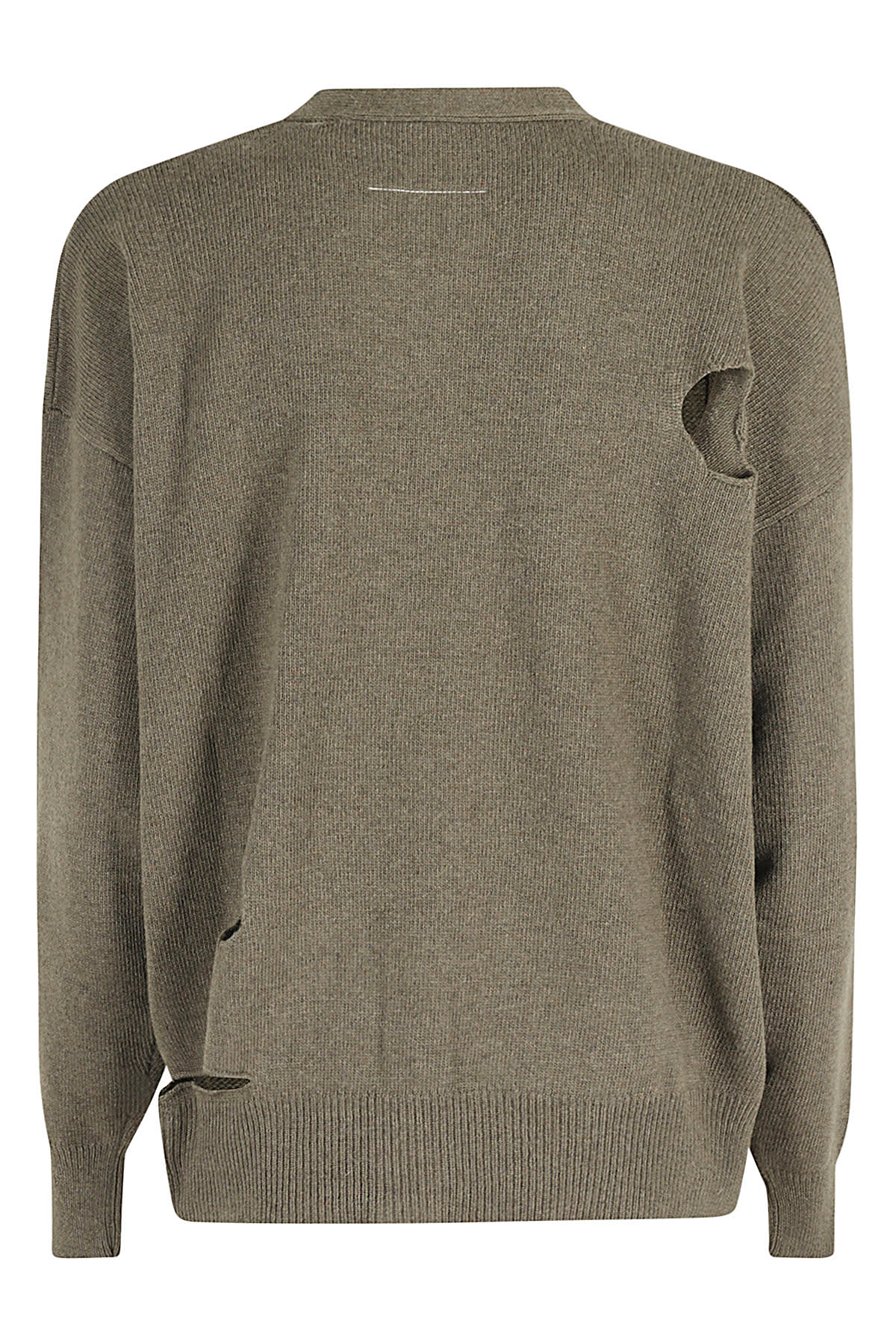 Shop Mm6 Maison Margiela Cardigan In S Olive