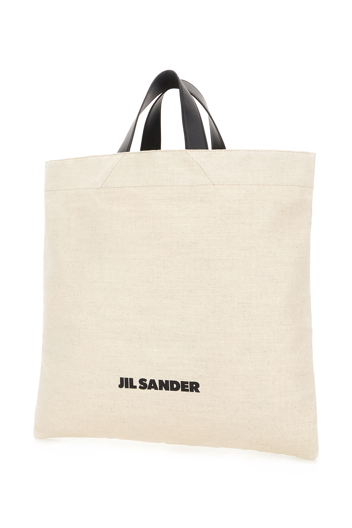 Shop Jil Sander Sand Canvas Shopping Bag In 280