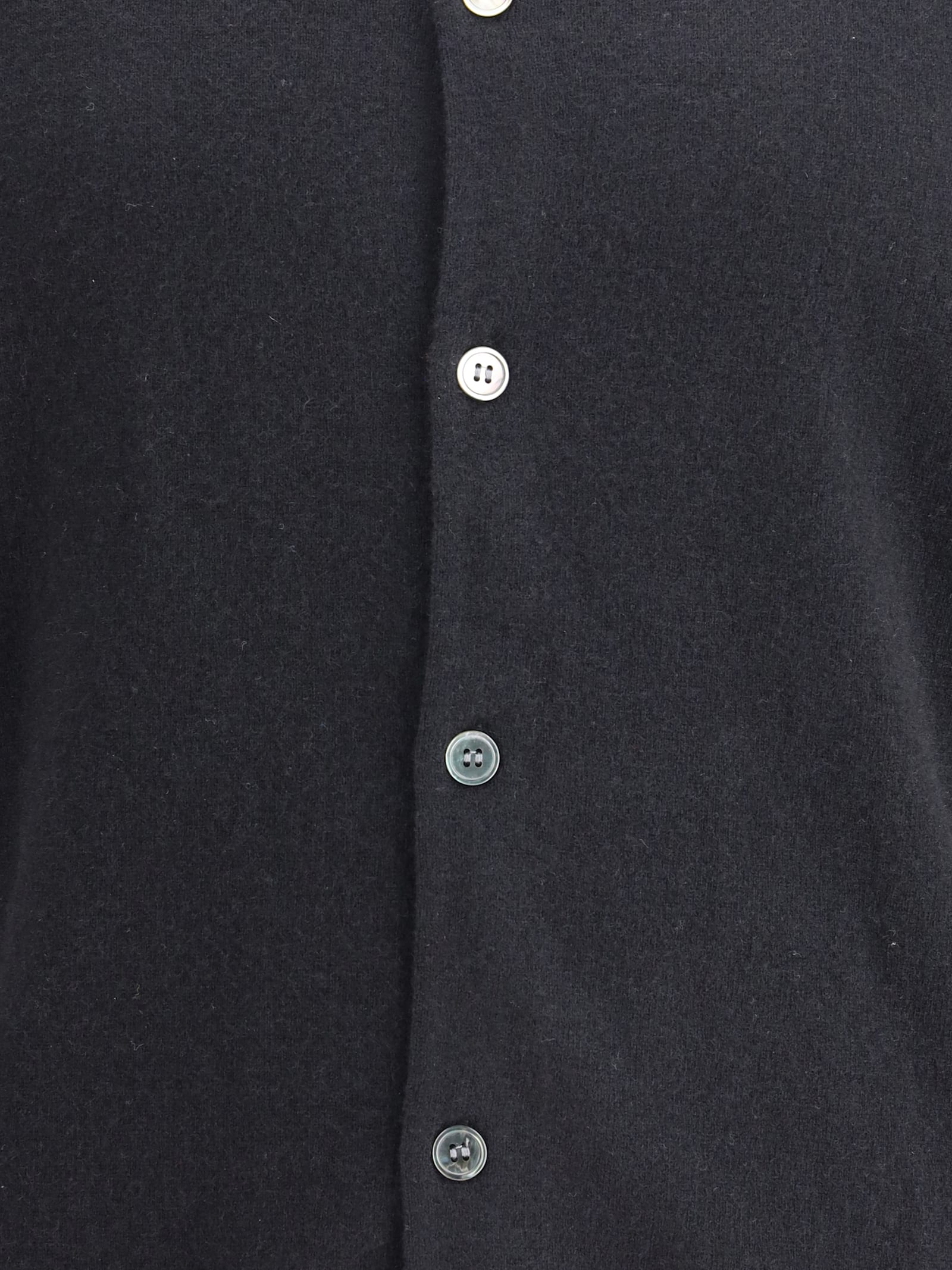Comme Des Garçons Shirt Wool Cardigan In Blue