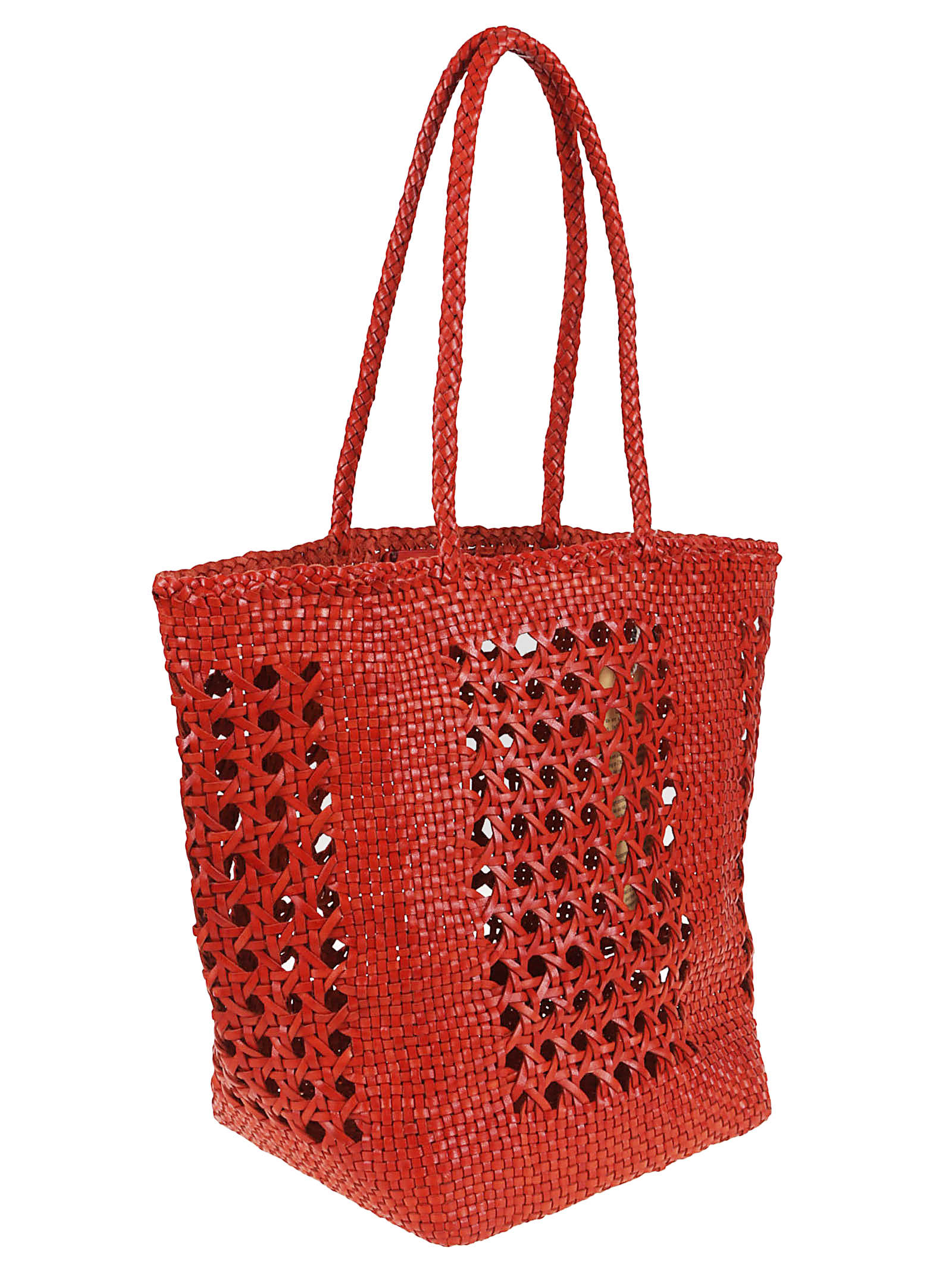 Dragon Diffusion Open Cannage Weave Basket 20x27x17 Cm In Poppy Red