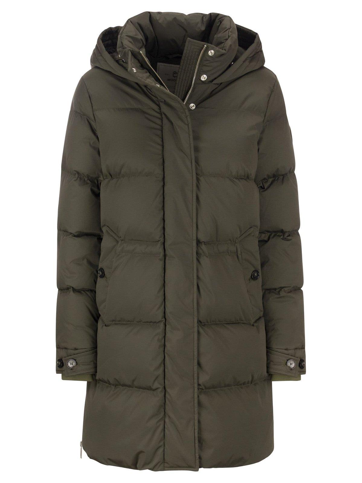 WOOLRICH ALSEA HOODED DOWN JACKET 