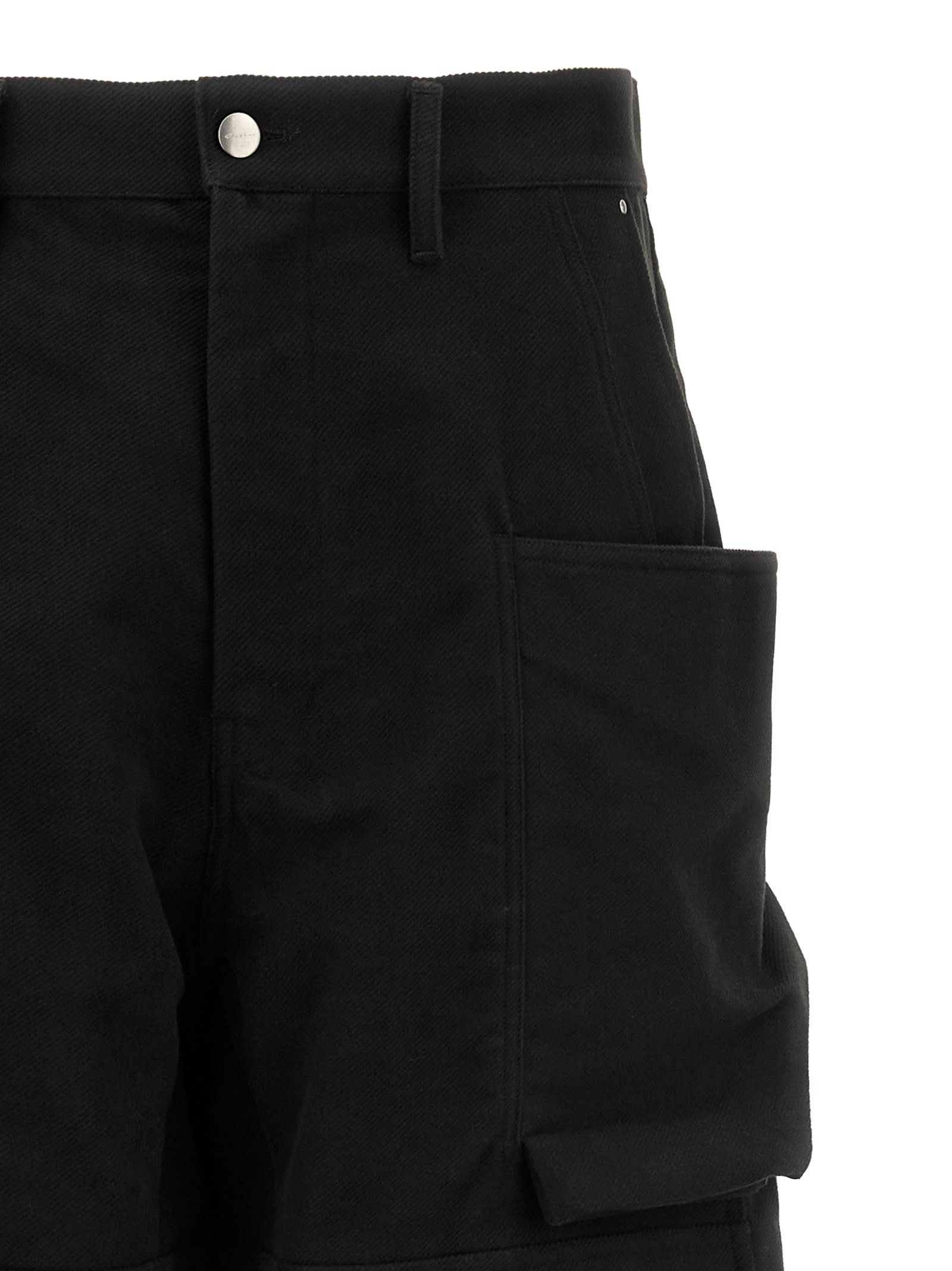 Shop Rick Owens Stefan Cargo Pants In Black