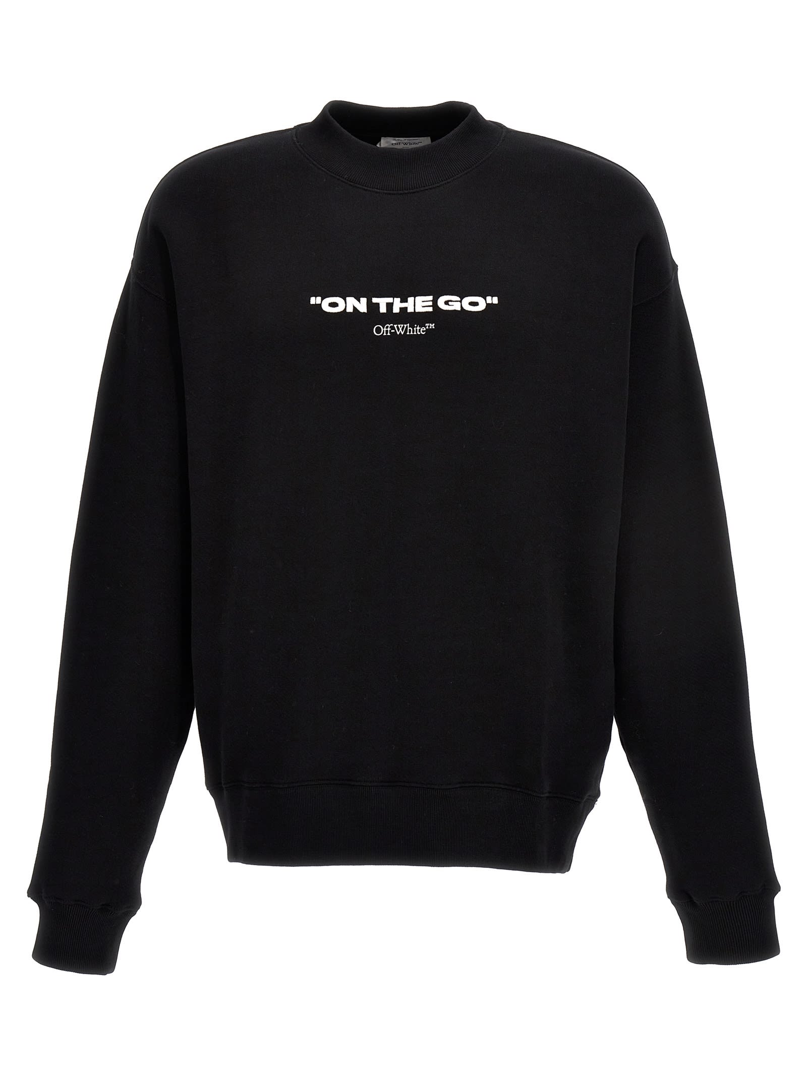 Shop Off-white On The Go Skate Sweatshirt In Black White