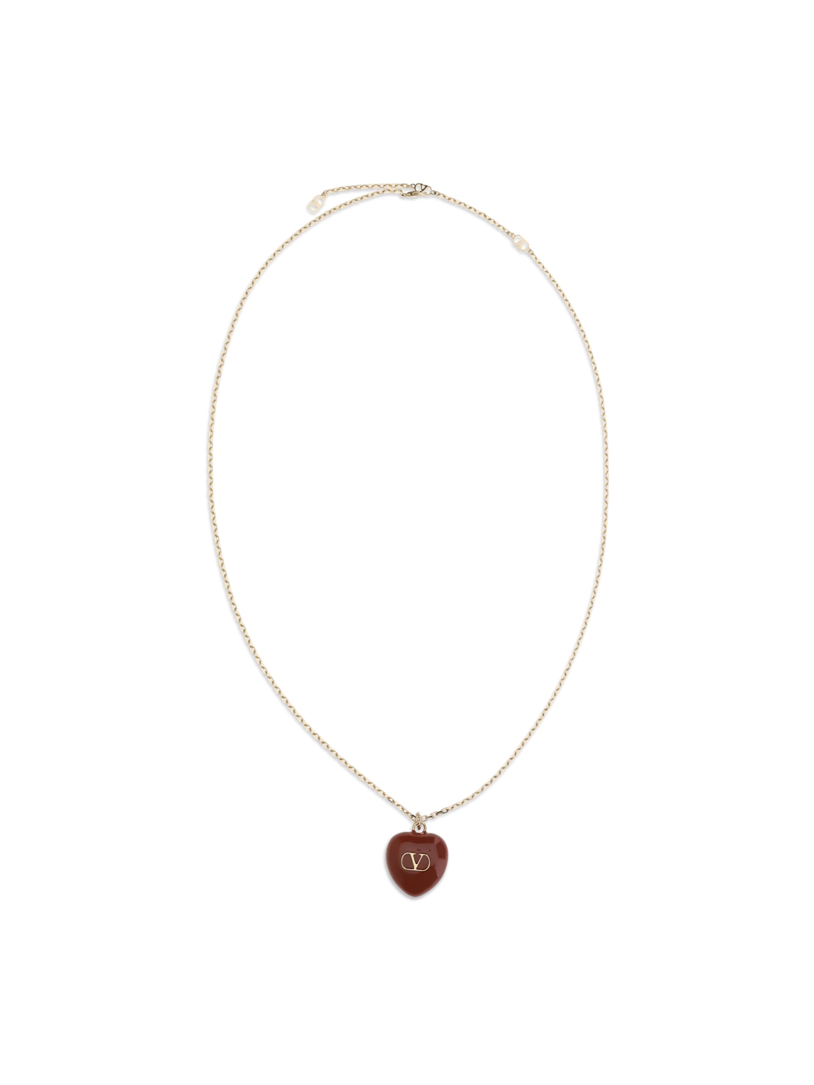 Valentino Coeur Royal Necklace In Gold
