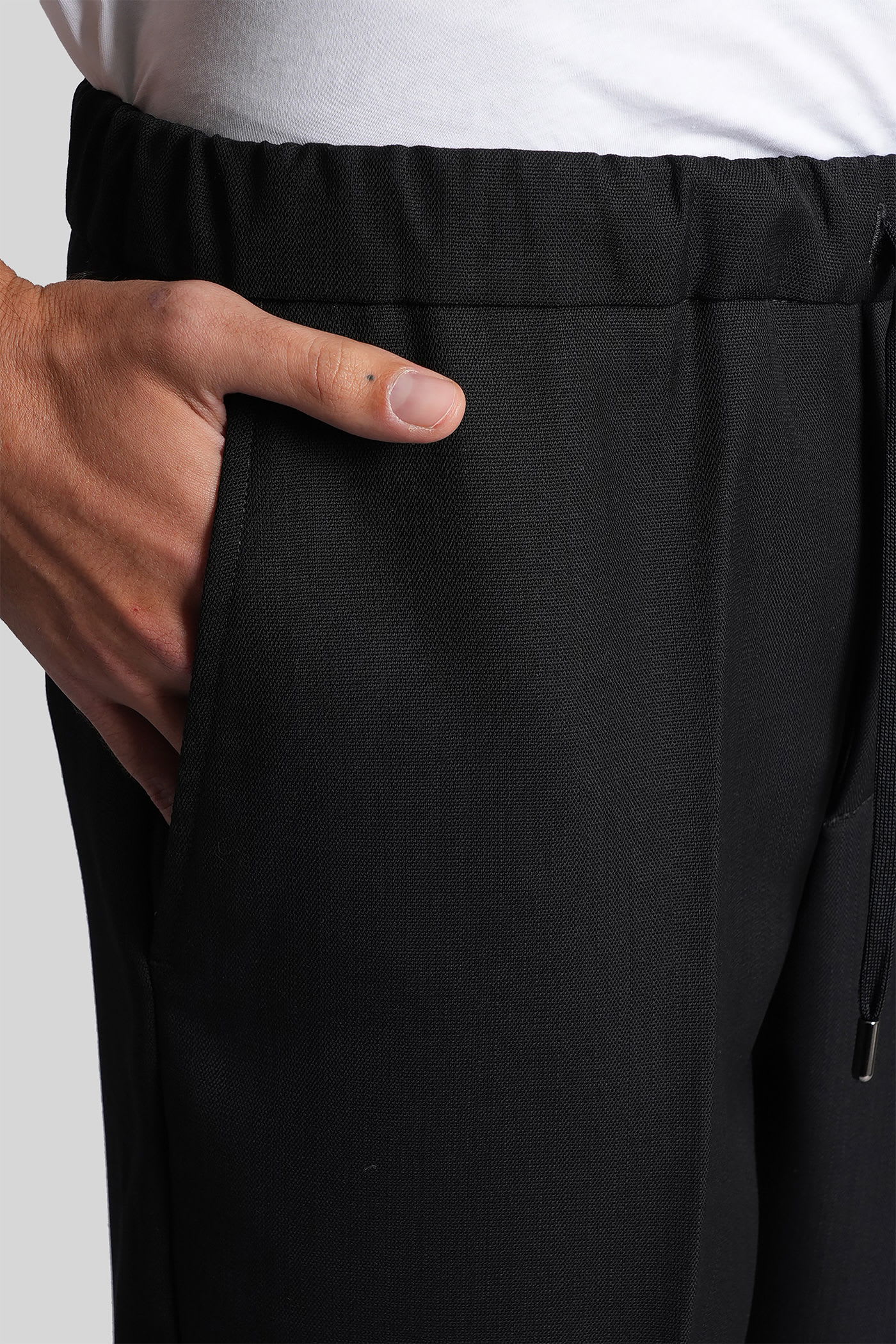 Costumein Pajamas Pants In Black Wool In Black
