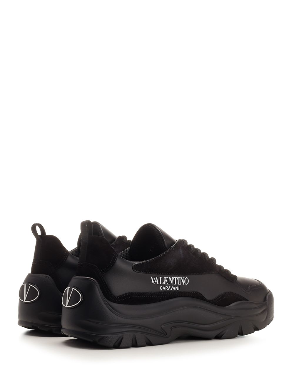 Shop Valentino Gumboy Sneaker In Black