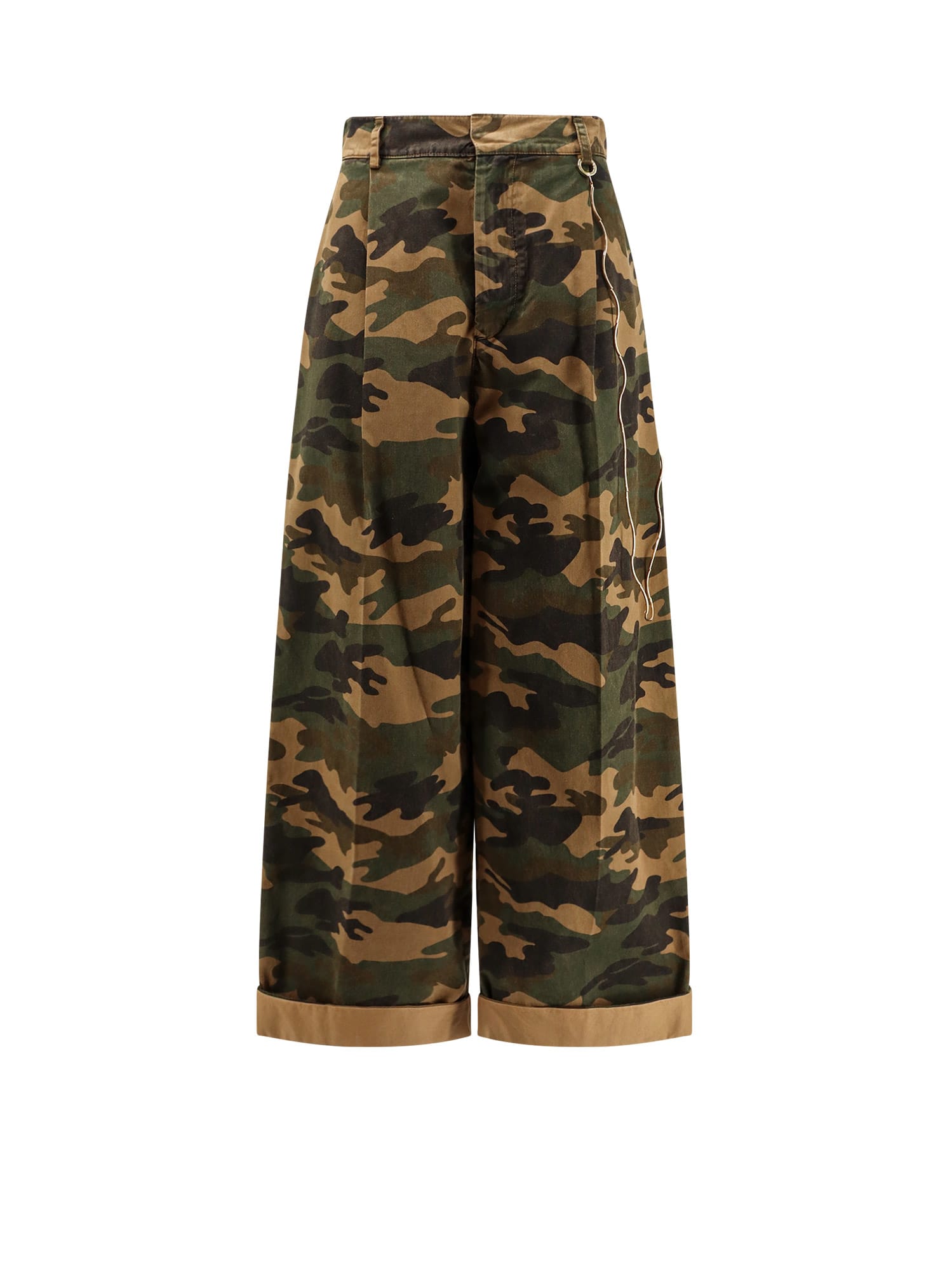 Darkpark Danielle Pants In Camouflage Cotton In Brown
