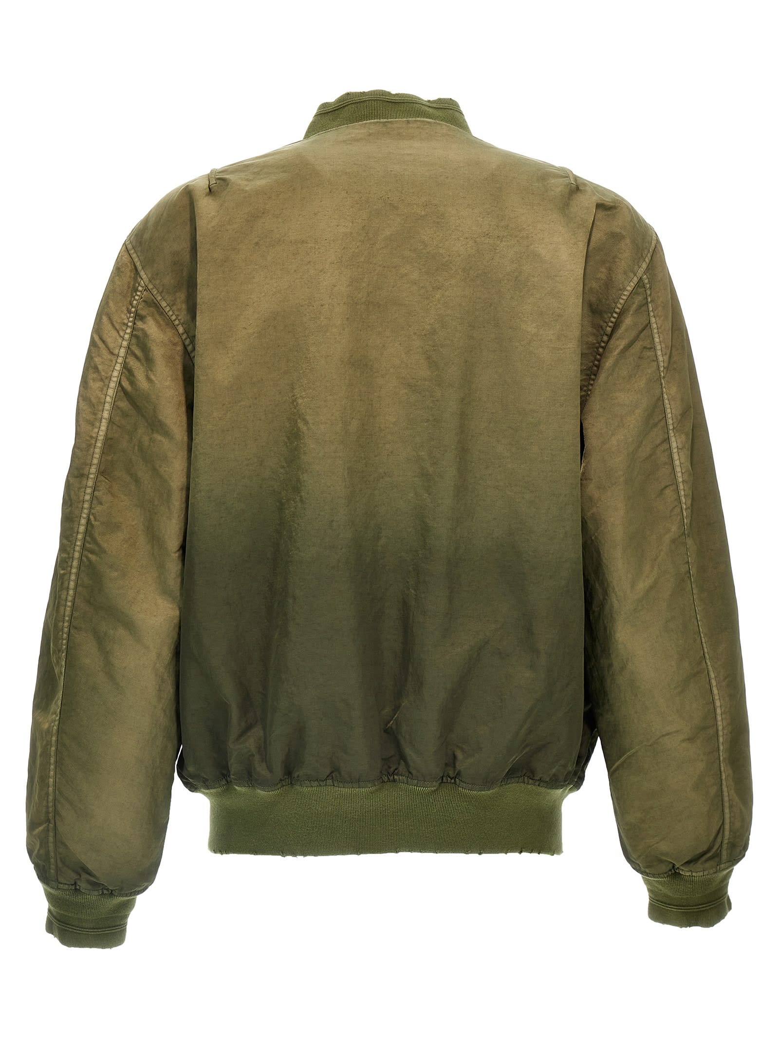 Shop Diesel J-kepes Bomber Jacket In Green