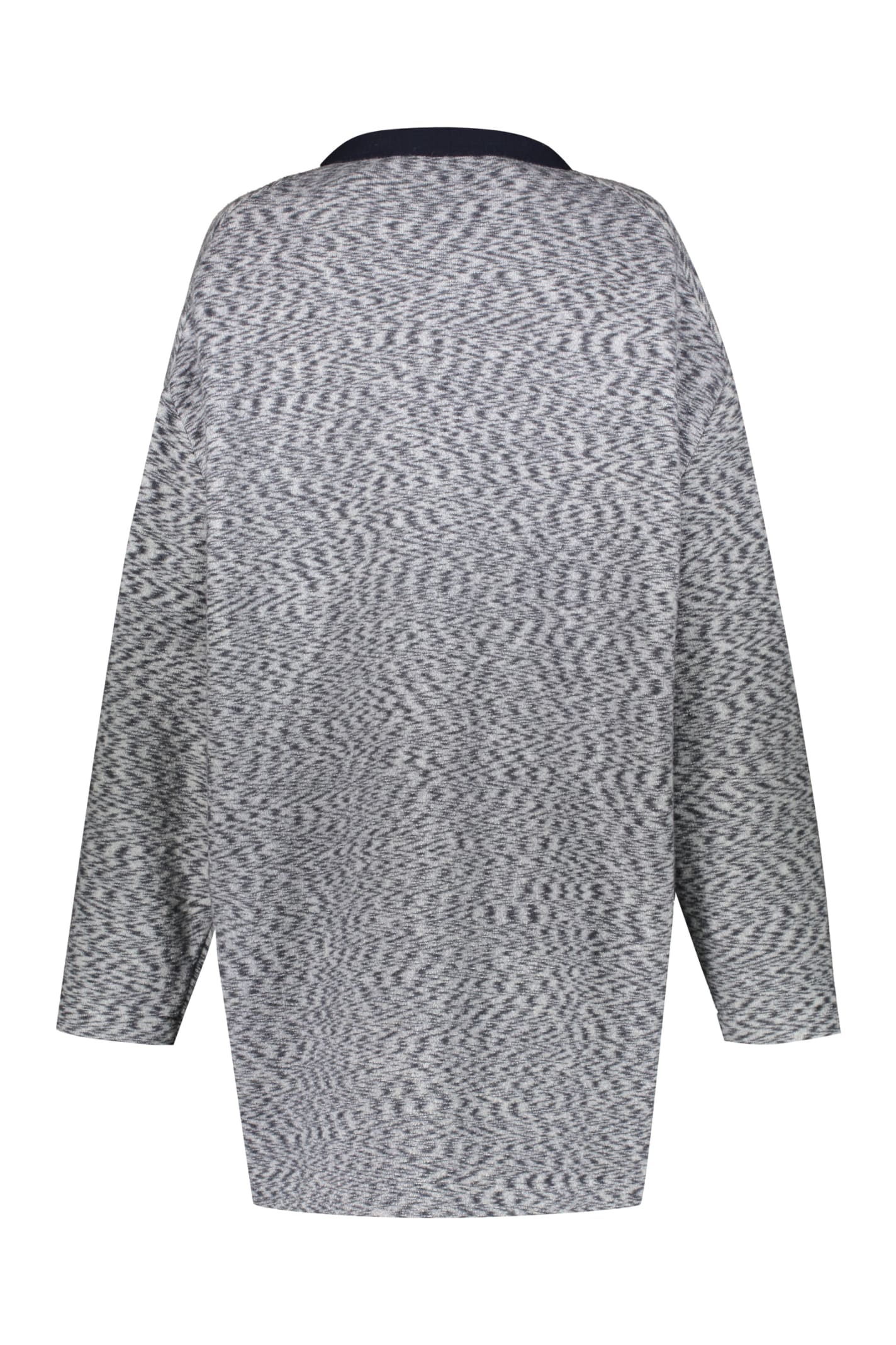 Shop Missoni Wool-blend Cardigan In Grey