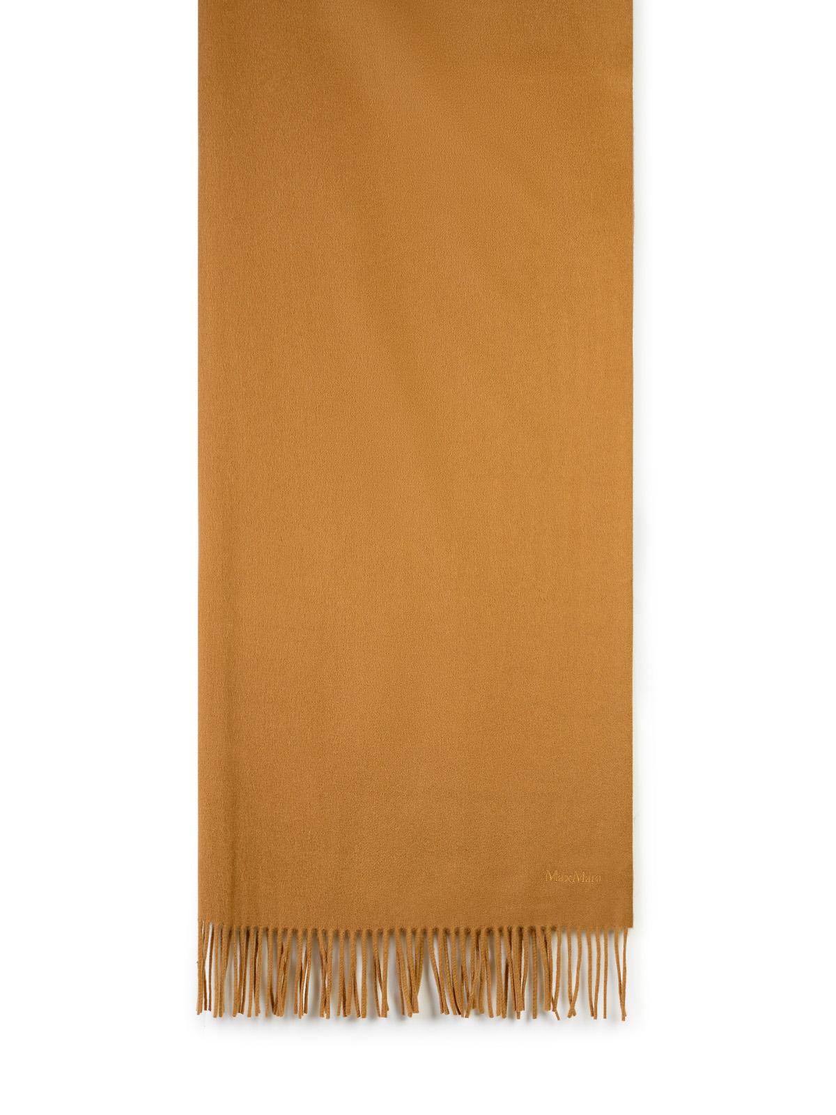 Shop Max Mara Baci Light Brown Chasmere Scarf