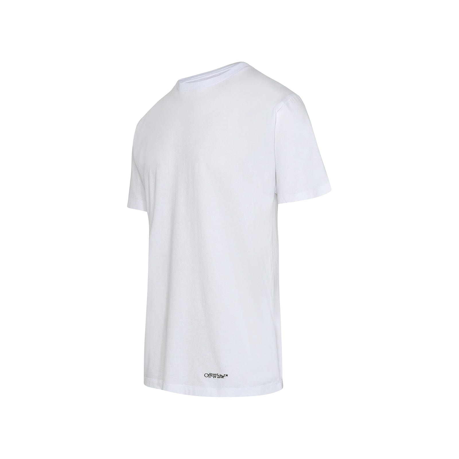 Shop Off-white Cotton Logo T-shirt In White