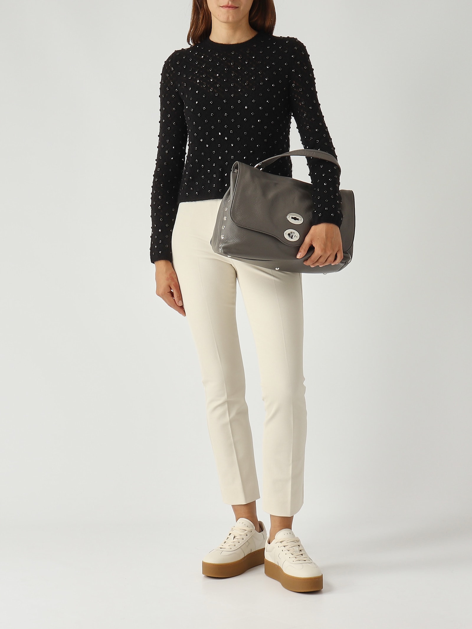 Zanellato Postina Daily M Shoulder Bag In Gray