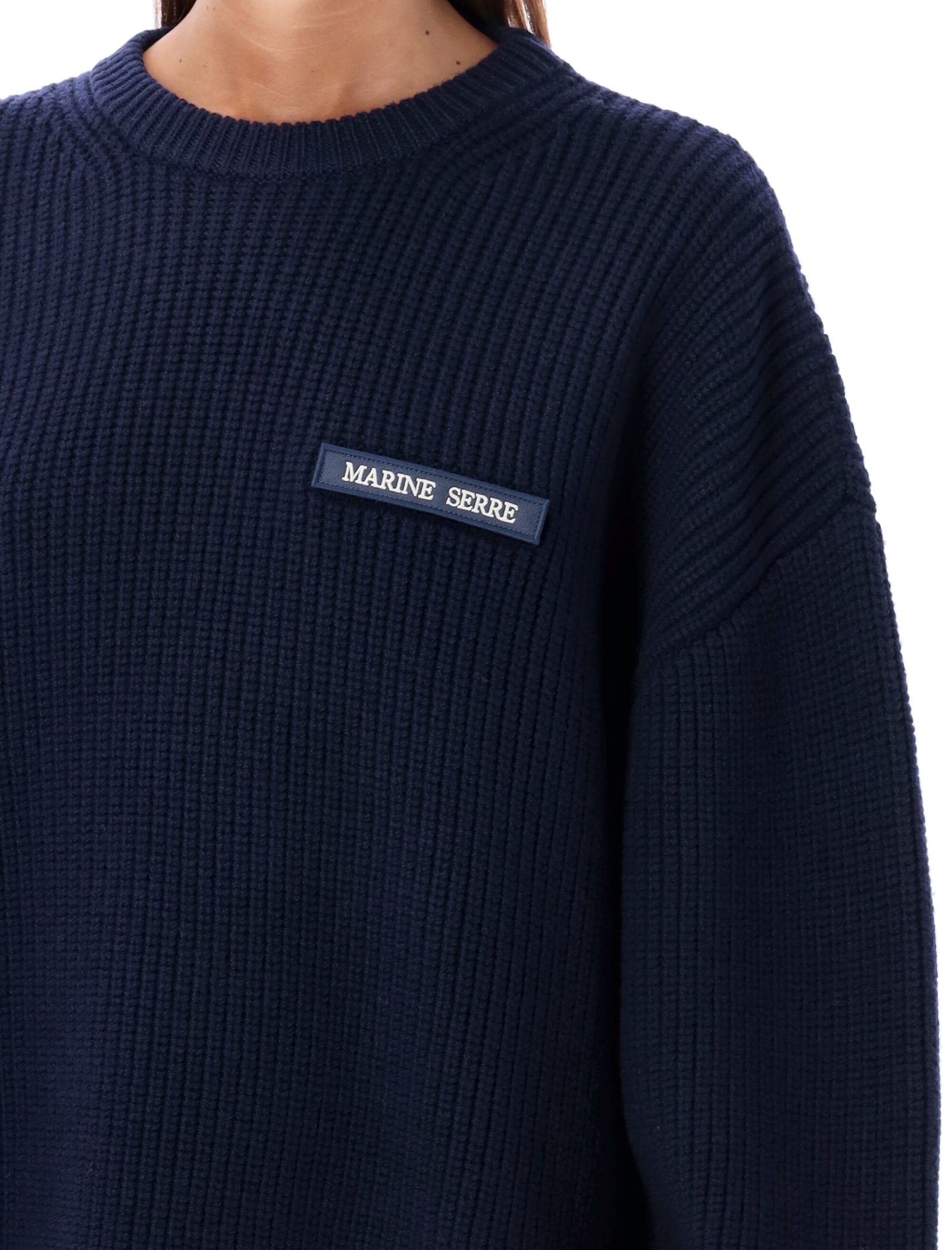 Shop Marine Serre Fisherman Sweater In Navy