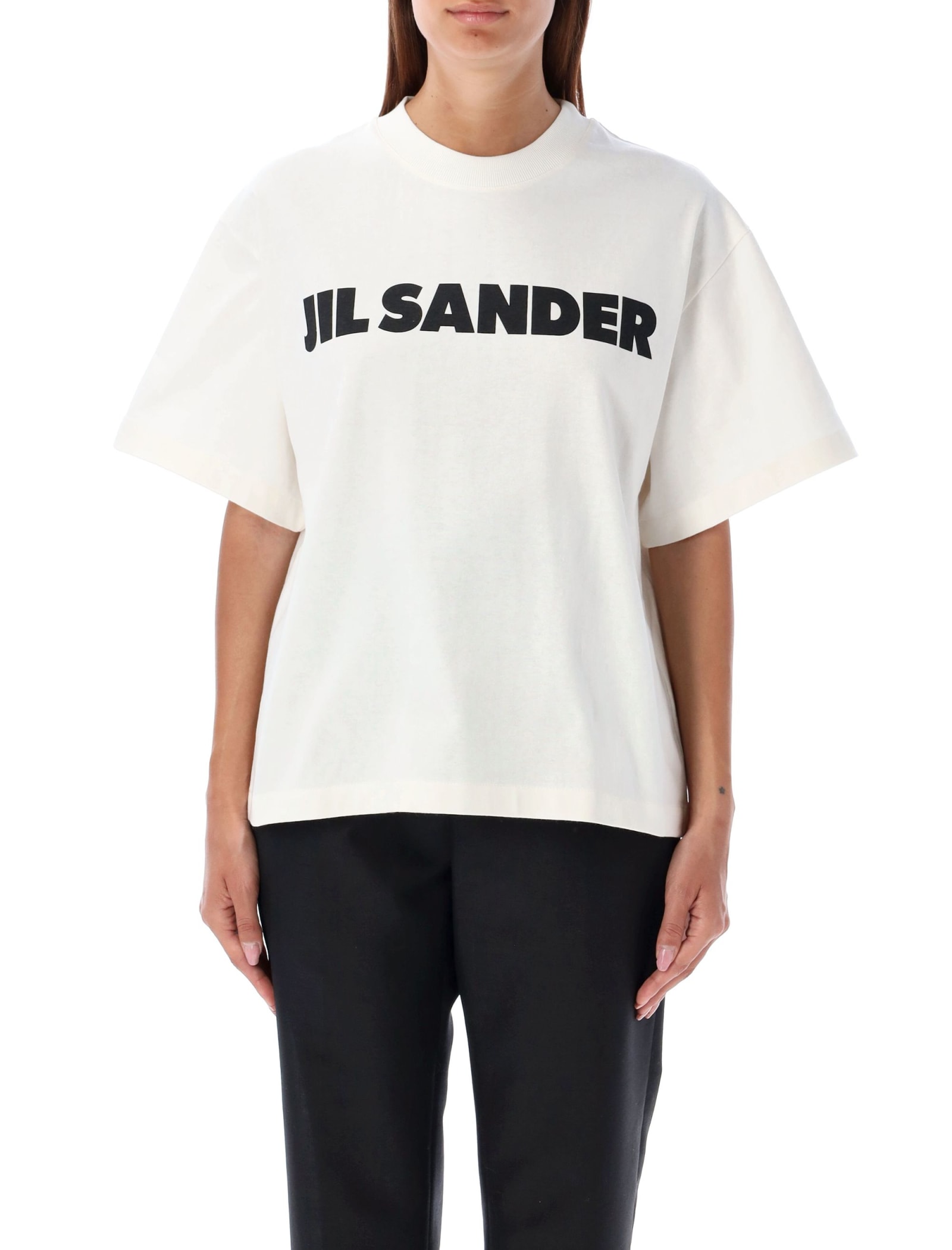 Shop Jil Sander Logo T-shirt In White