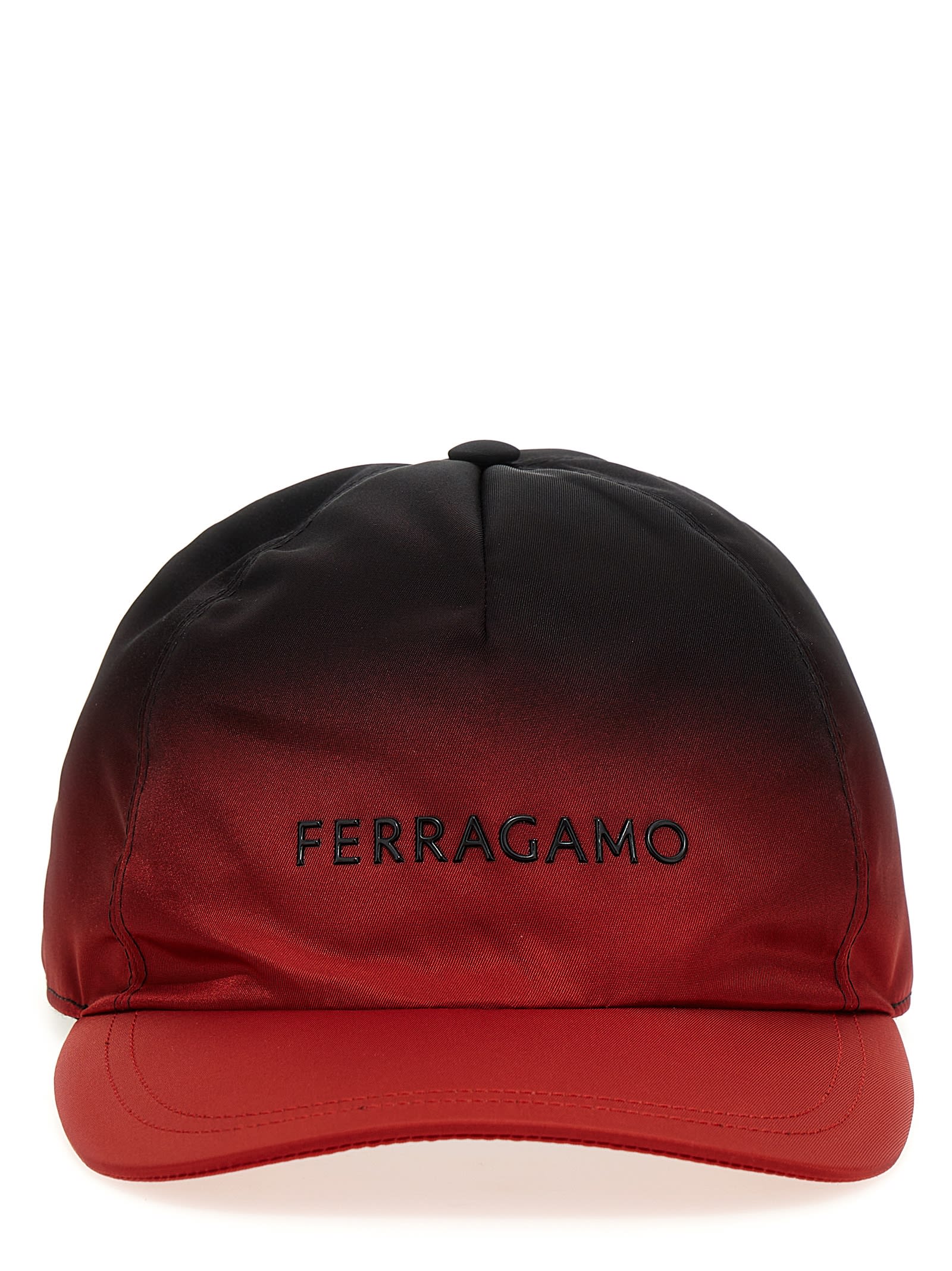 Shop Ferragamo Lettering Logo Cap In Multicolor