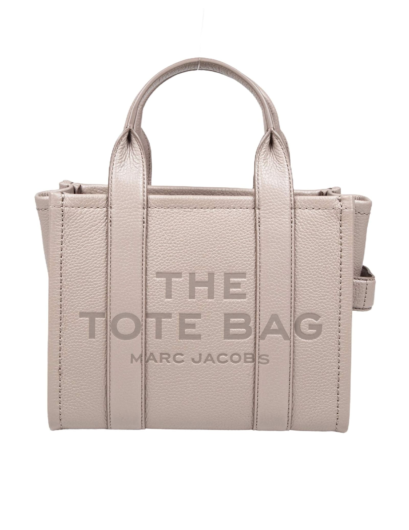 Marc Jacobs Small Tote In Cement Color Leather