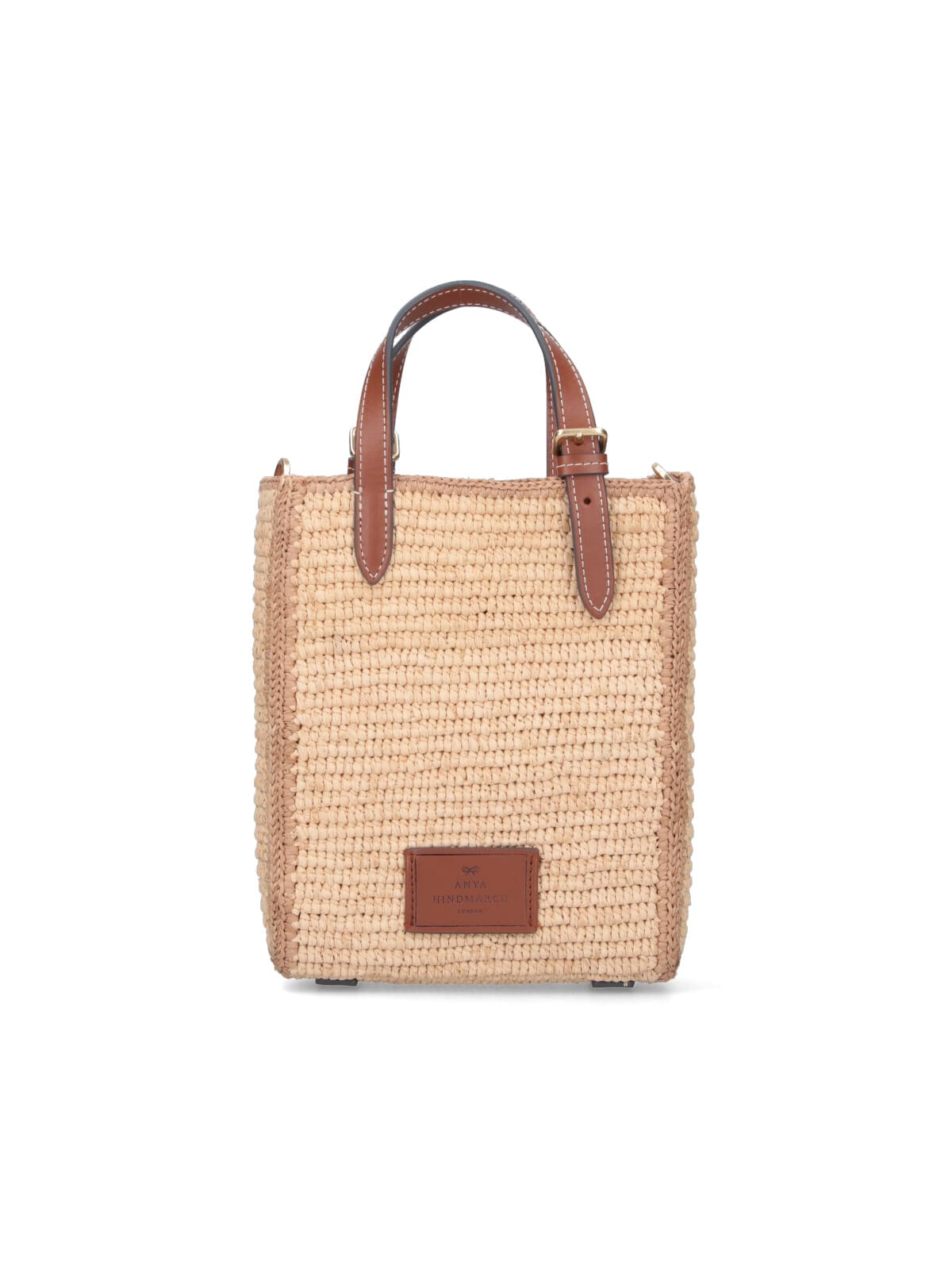 Anya Hindmarch N/s Eyes Tote Bag In Brown