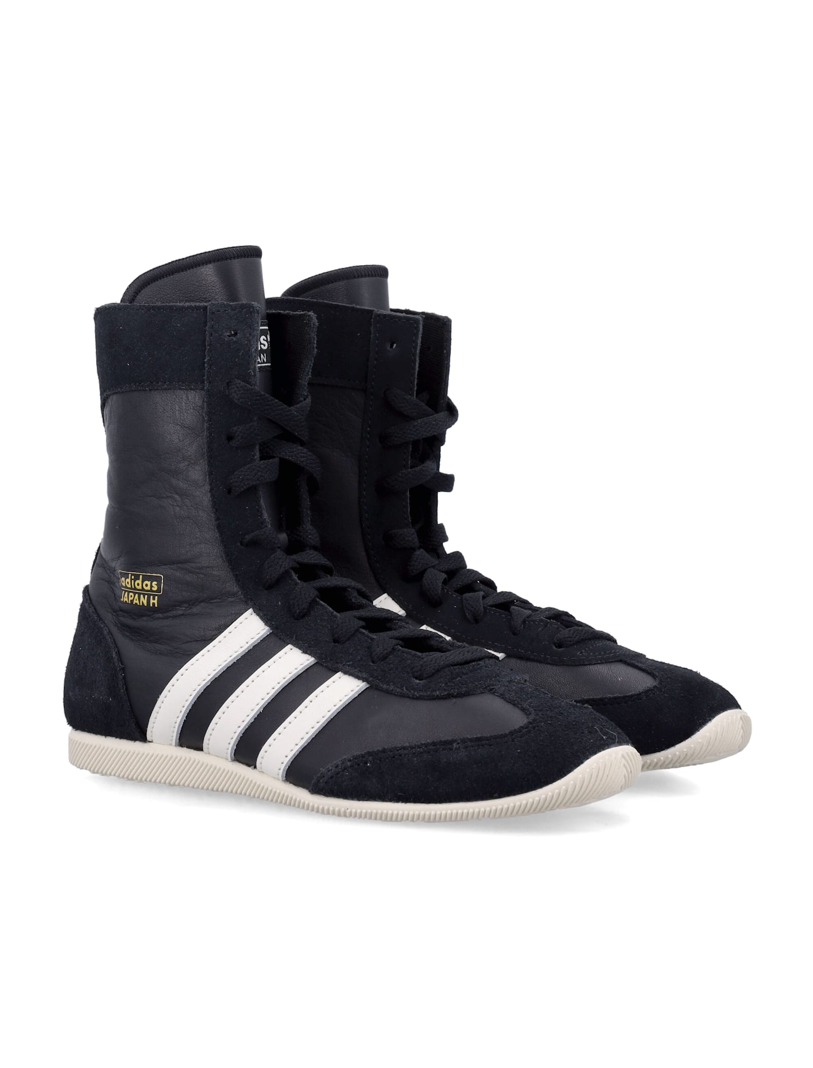 Adidas Originals Japan H High-top Suede Sneakers In Black