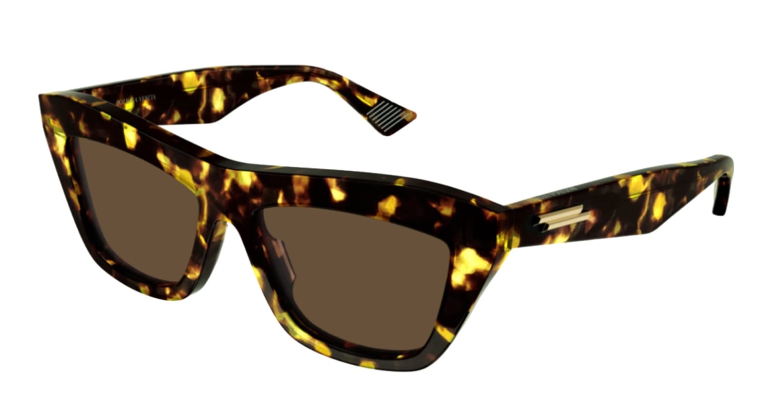 Shop Bottega Veneta Bv1121s-002 - Havana Sunglasses