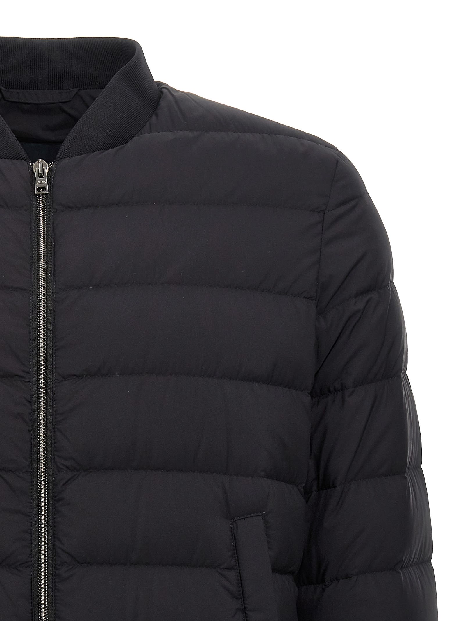Herno Laviatore Bomber Jacket In Black